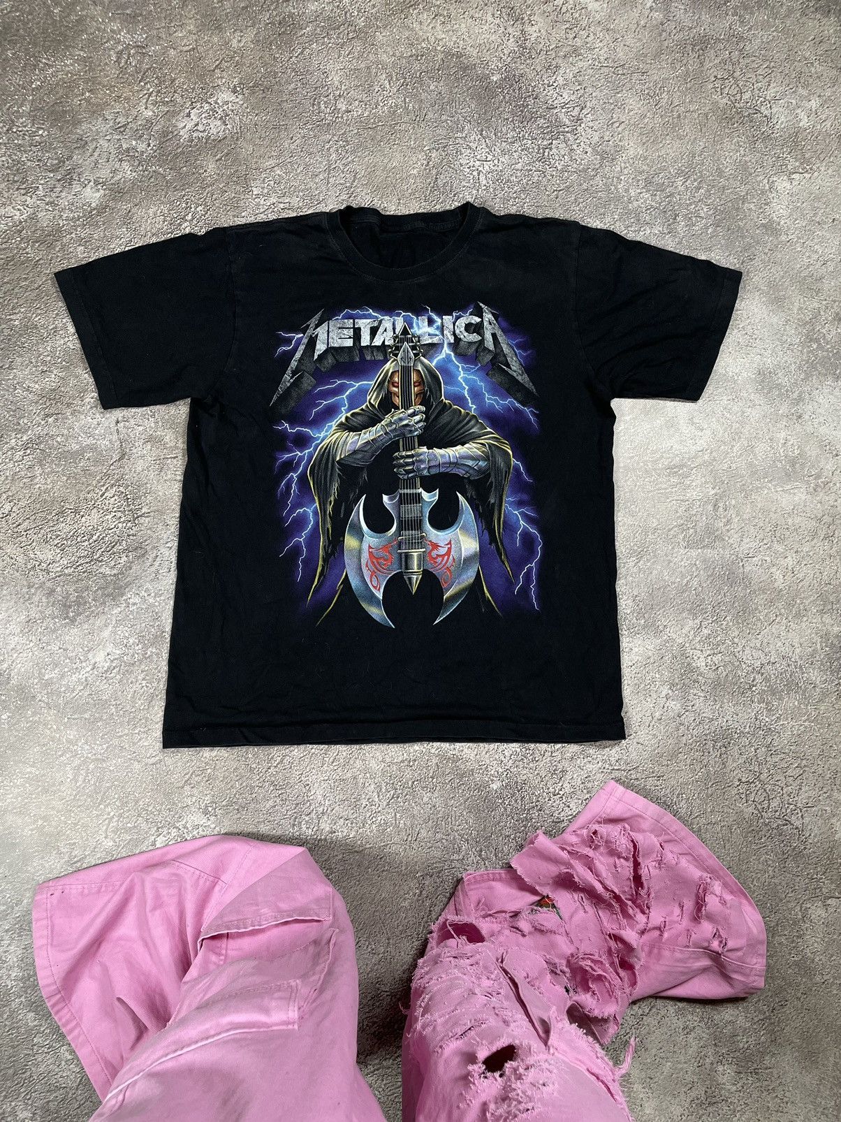 Vintage Vintage 00s Metallica Graphic Tee Band Tee Grunge Dark M Size US M / EU 48-50 / 2 - 1 Thumbnail