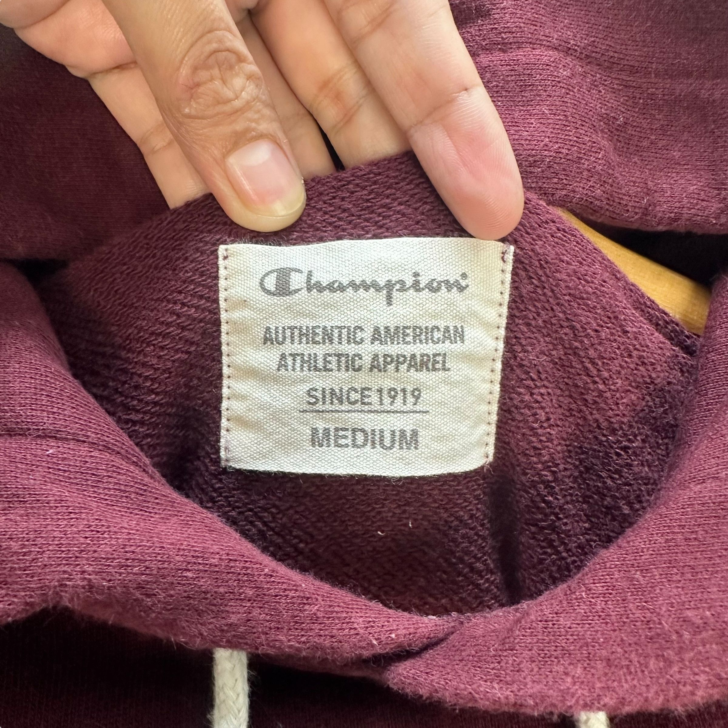 Champion CHAMPION PULLOVER HOODIES MAROON SWEATSHIRTS #8836-030 Size US M / EU 48-50 / 2 - 6 Thumbnail