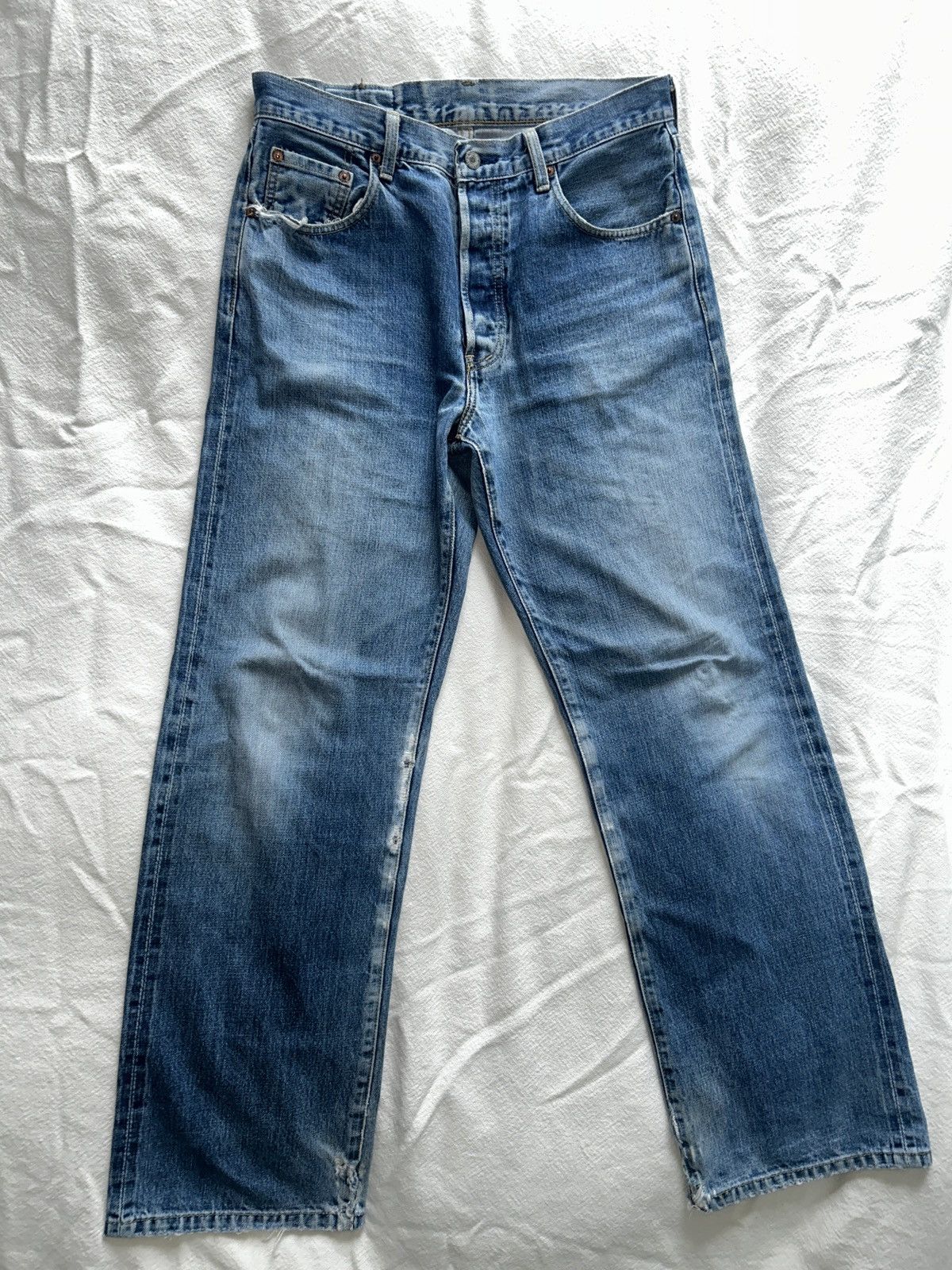 Levi's Vintage Rare Levis 503B Big E Redline Selvedge Denim Pants Size US 31 - 1 Thumbnail