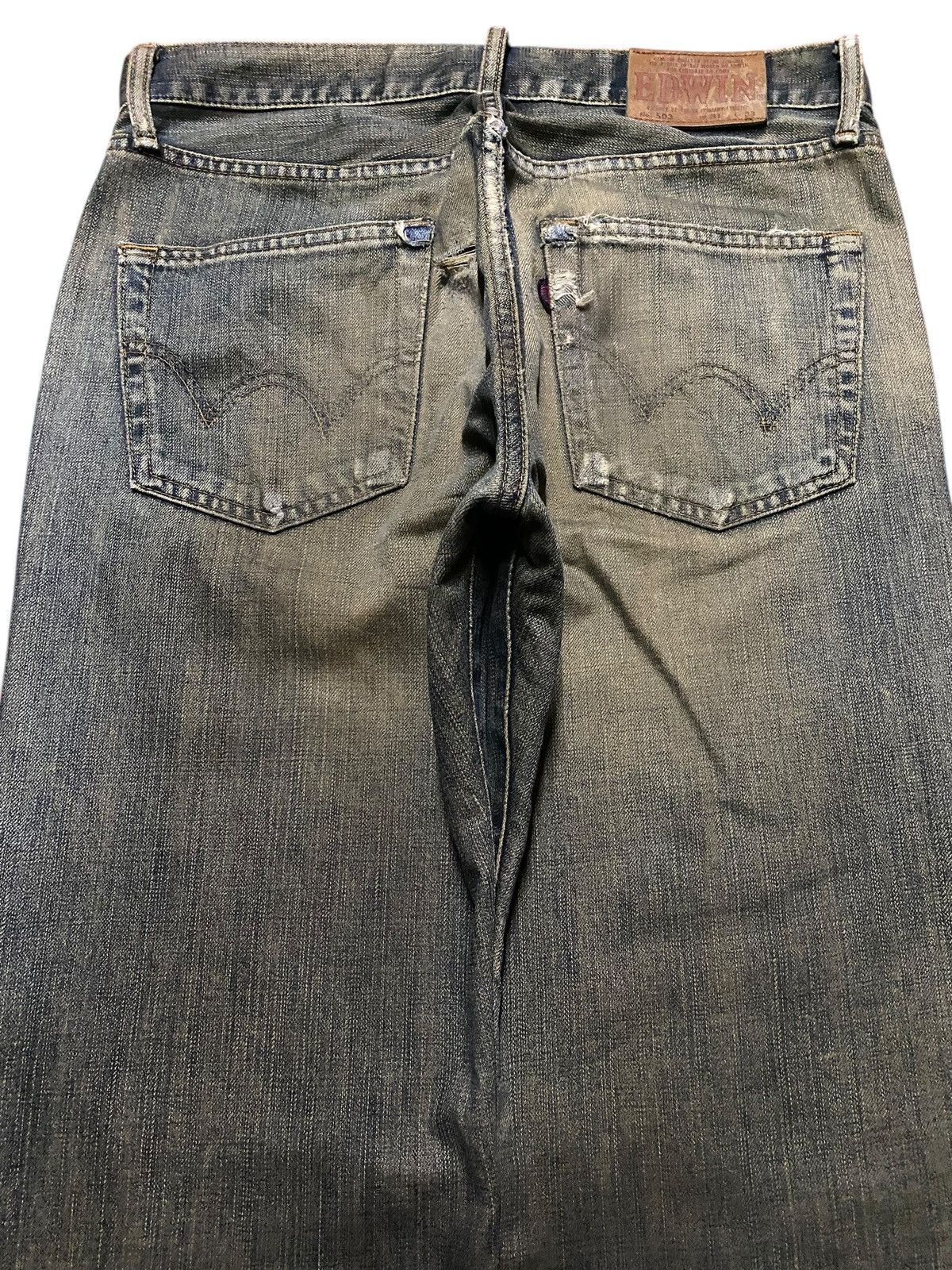 Edwin Vintage Japanese Brand Edwin 503 Rusty Loose Jeans Size US 32 / EU 48 - 4 Thumbnail