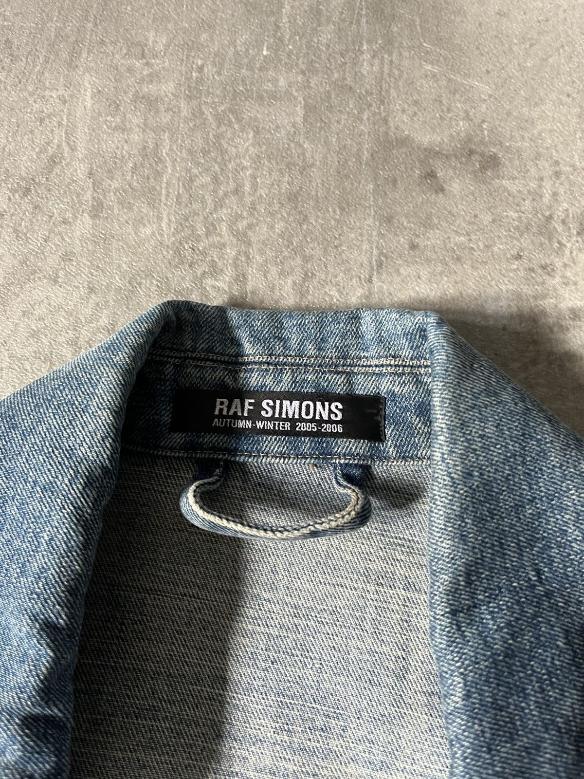 Raf Simons Raf Simons A/W 05-06 Denim Rider Jacket Archival Sample Size US M / EU 48-50 / 2 - 5 Thumbnail