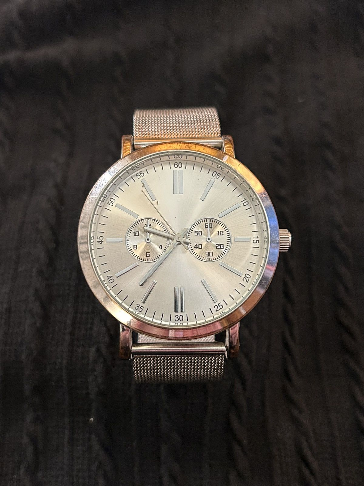 Aldo × Vintage Vintage ALDO UNISEX S-3775 Silver Mesh Metal Band Watch Size ONE SIZE - 14 Thumbnail