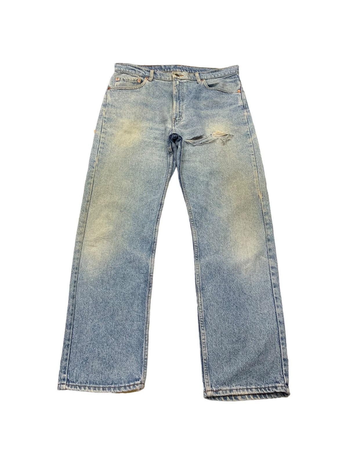 Levi's Vintage Levis USA Distressed Mudwash Denim Pants (AC8) Size US 35 - 3 Thumbnail