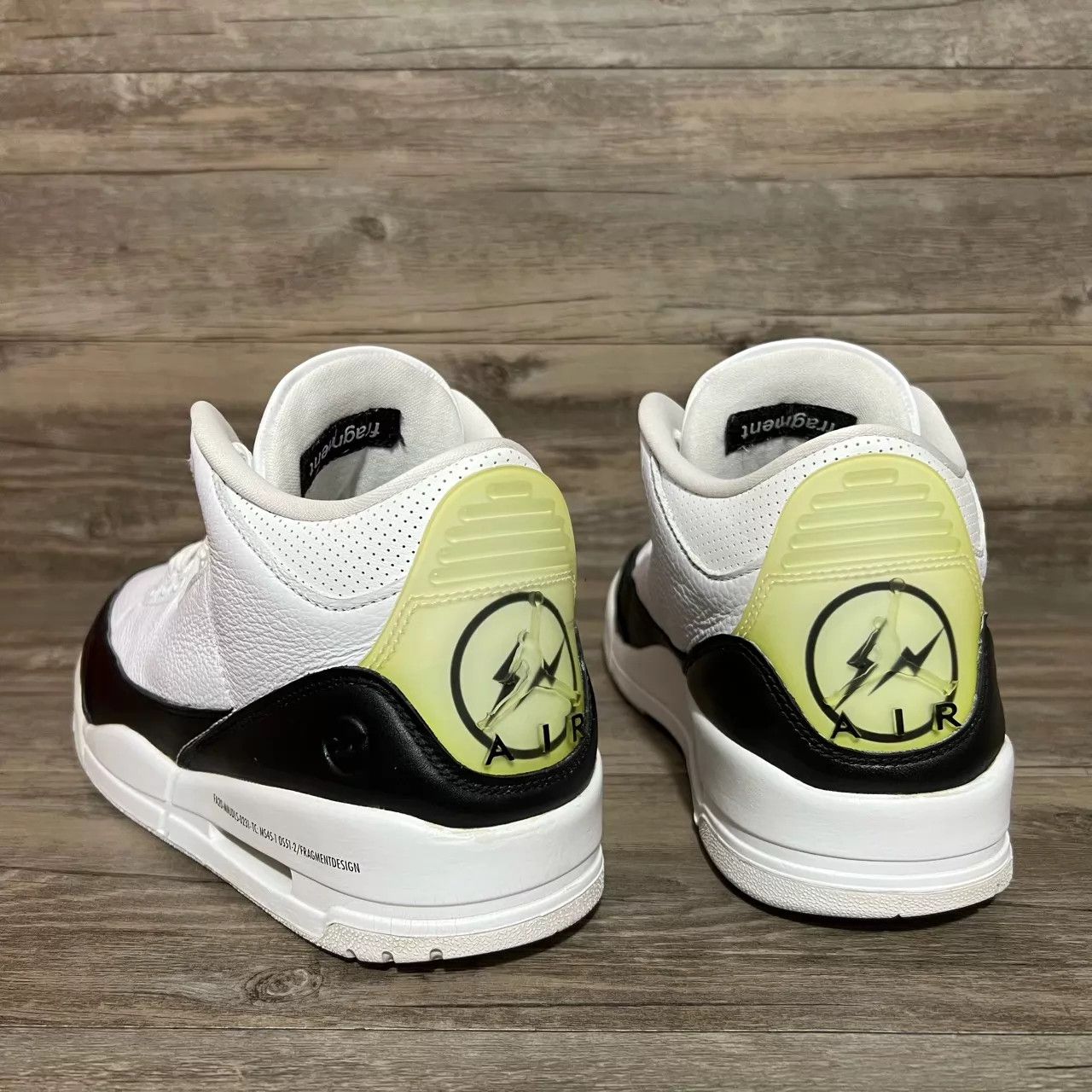 Nike Air Jordan 3 x Fragment Lightning Black/White 45 Size US 12 / EU 45 - 4 Thumbnail