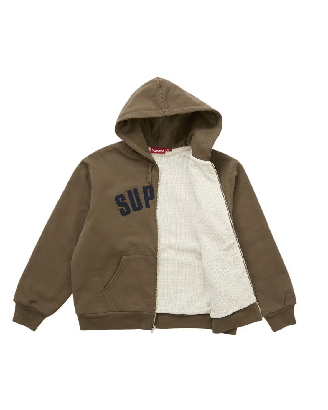 Supreme 2025 Supreme Arc Thermal Lined Zip Up Hooded Sweatshirt Size US S / EU 44-46 / 1 - 2 Thumbnail