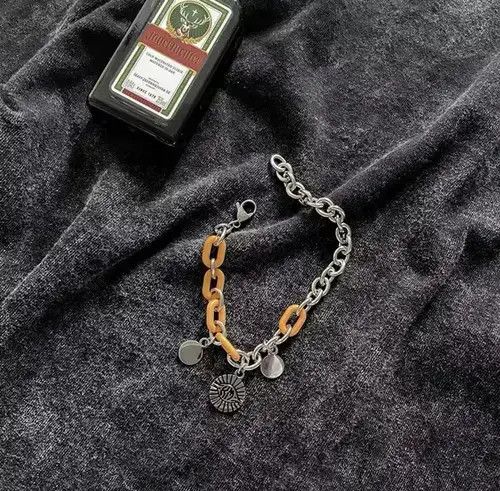 Vintage 💥Vintage patchwork pendant bracelet Size 埬1 Size 28 - 3 Thumbnail