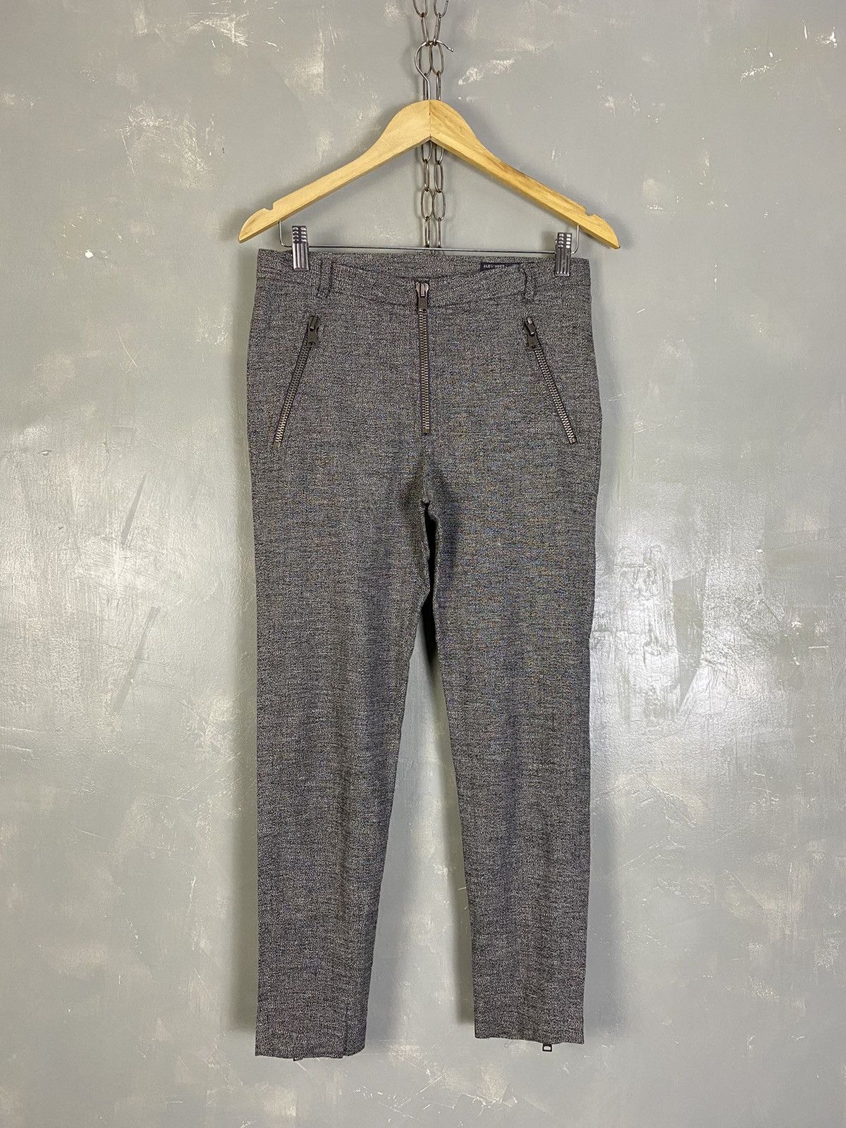 Alexander McQueen Ankle Zip Wool Pants