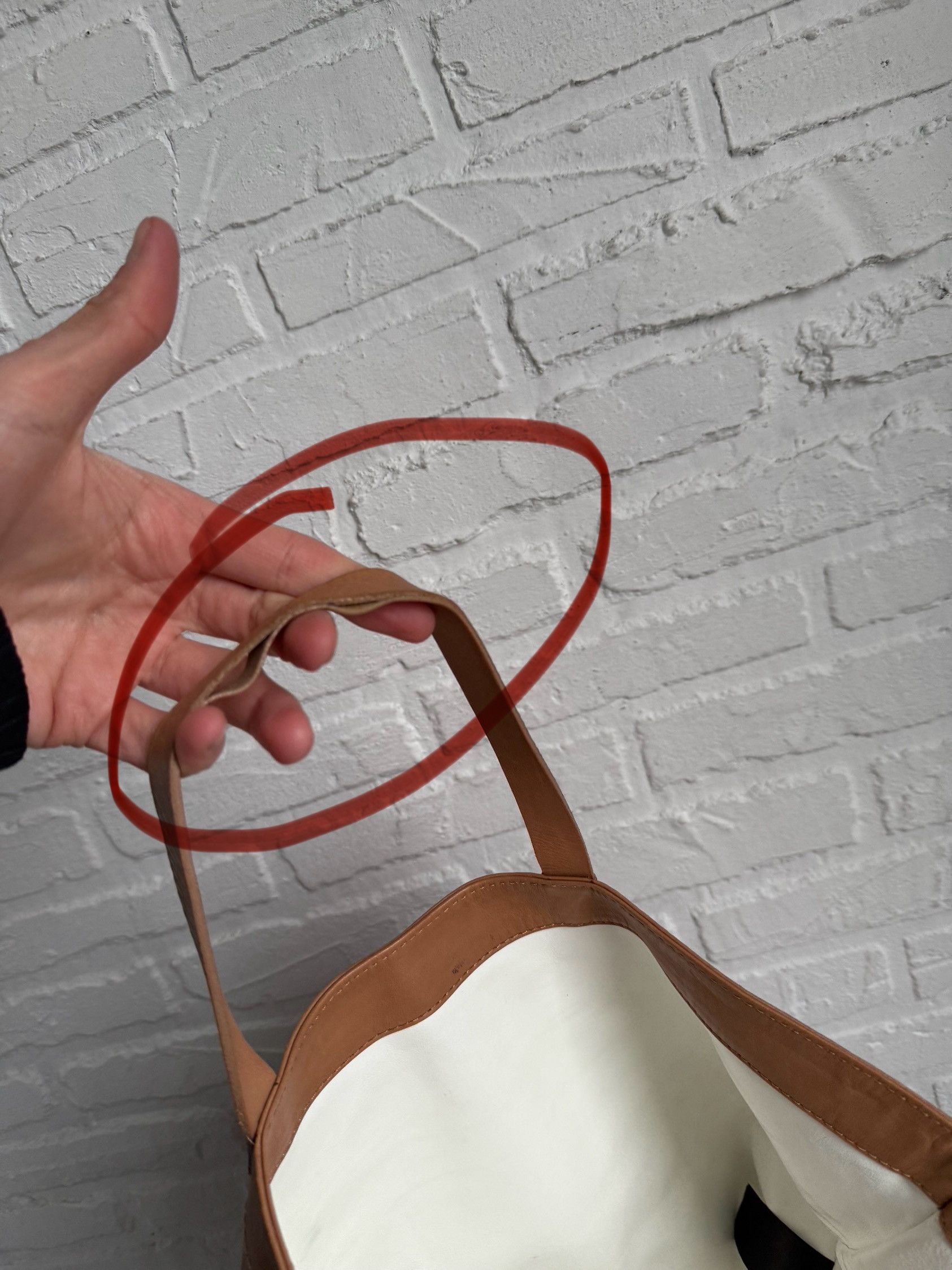 H&M × Maison Margiela Maison Martin Margiela H&M LEATHER TOTE BAG Size ONE SIZE - 8 Thumbnail