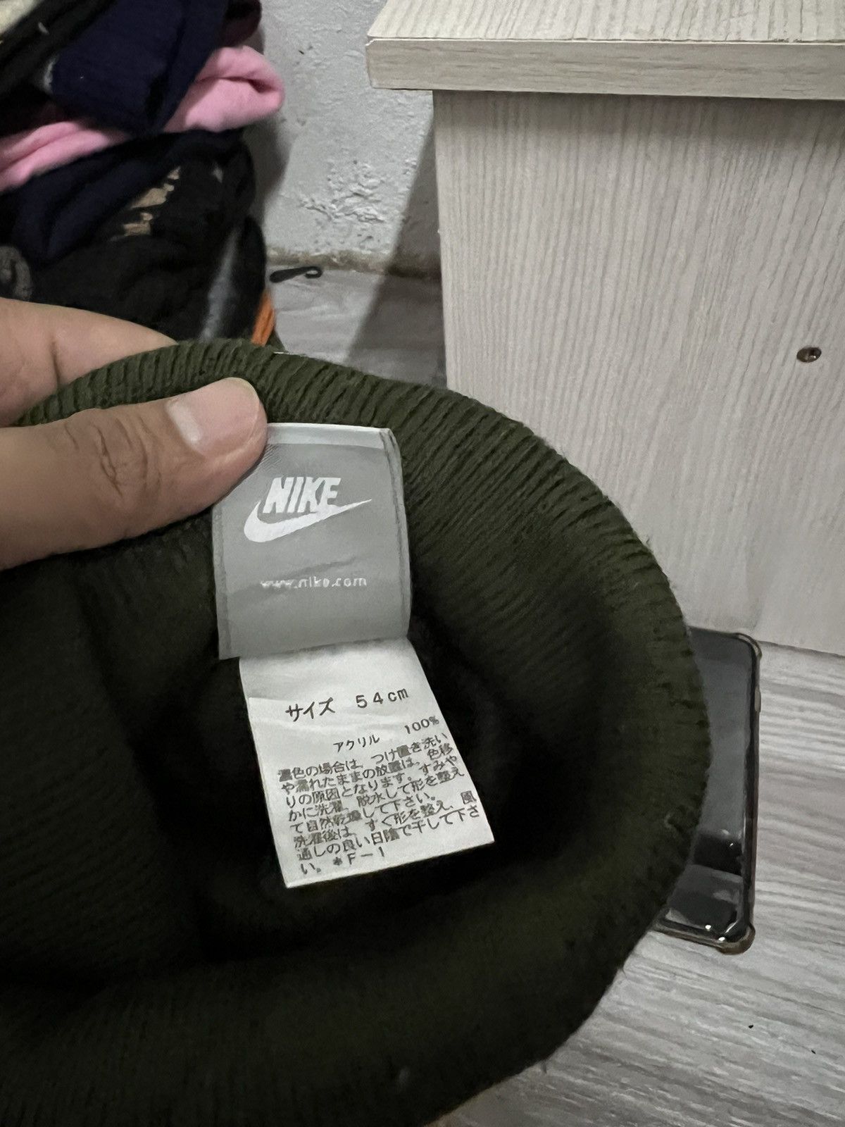 Nike Vintage Nike Big logo Beanie Hat Size ONE SIZE - 7 Thumbnail