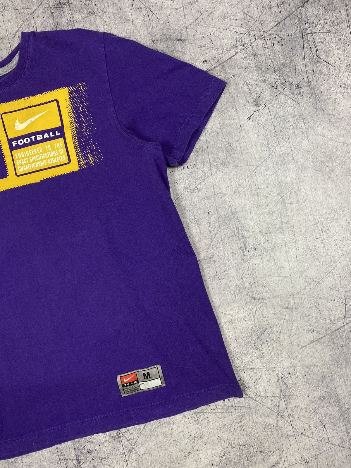 Nike Vintage Nike LSU Tigers Football Swoosh drill y2k Tee Size US M / EU 48-50 / 2 - 3 Thumbnail