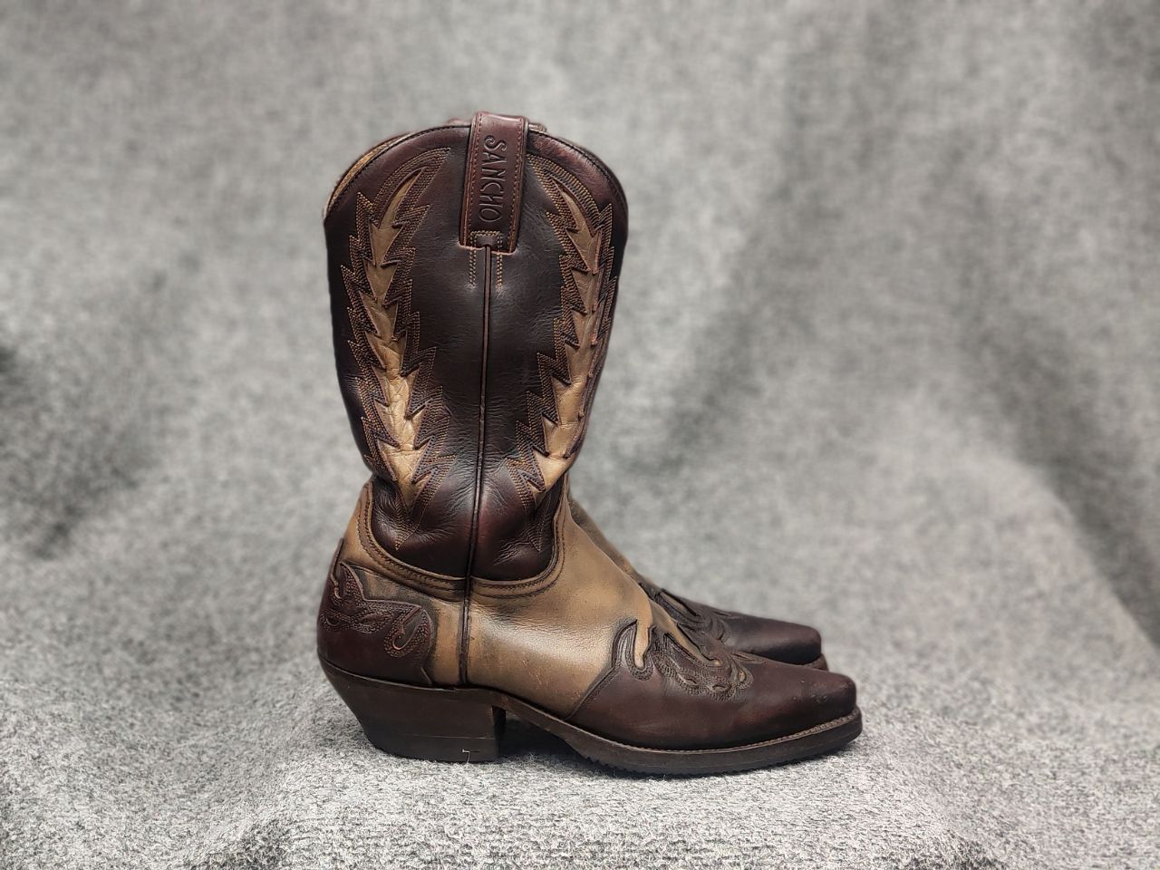 Sancho Boots Vintage Sancho Boots Leather embroidered Western Cowboy Size US 7.5 / EU 40-41 - 1 Thumbnail