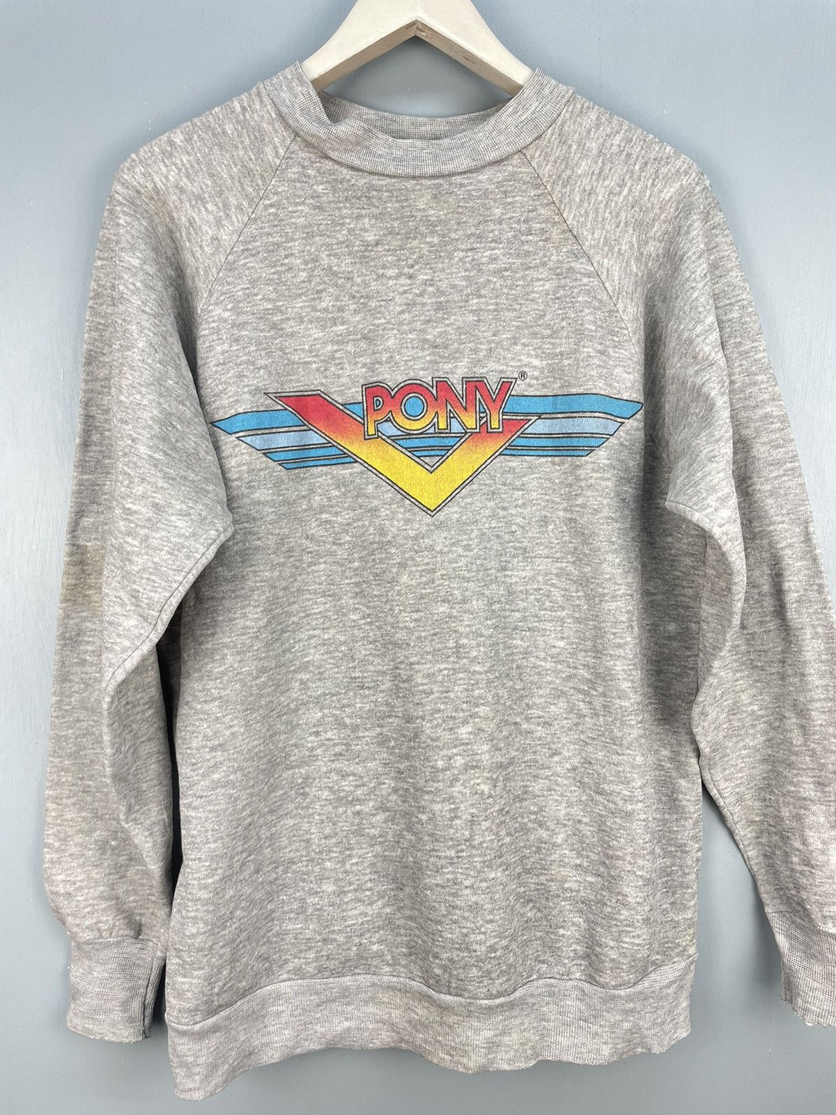 PONY Vintage 80s Pony sweatshirt Size US L / EU 52-54 / 3 - 3 Thumbnail