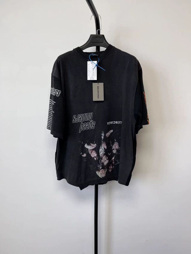 Balenciaga Balenciaga Logo Speed Hunter Print Tee - dmc Size US M / EU 48-50 / 2 - 1 Thumbnail