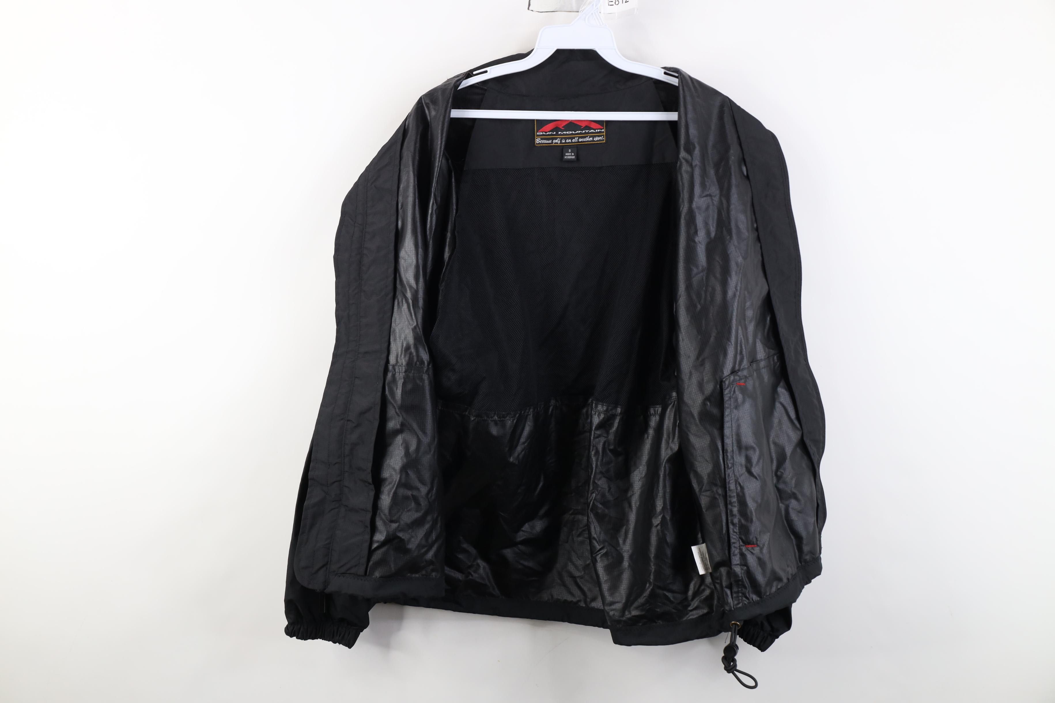 Vintage Vintage Sun Mountain Golf Windbreaker Rain Jacket Coat Black Size US S / EU 44-46 / 1 - 8 Thumbnail