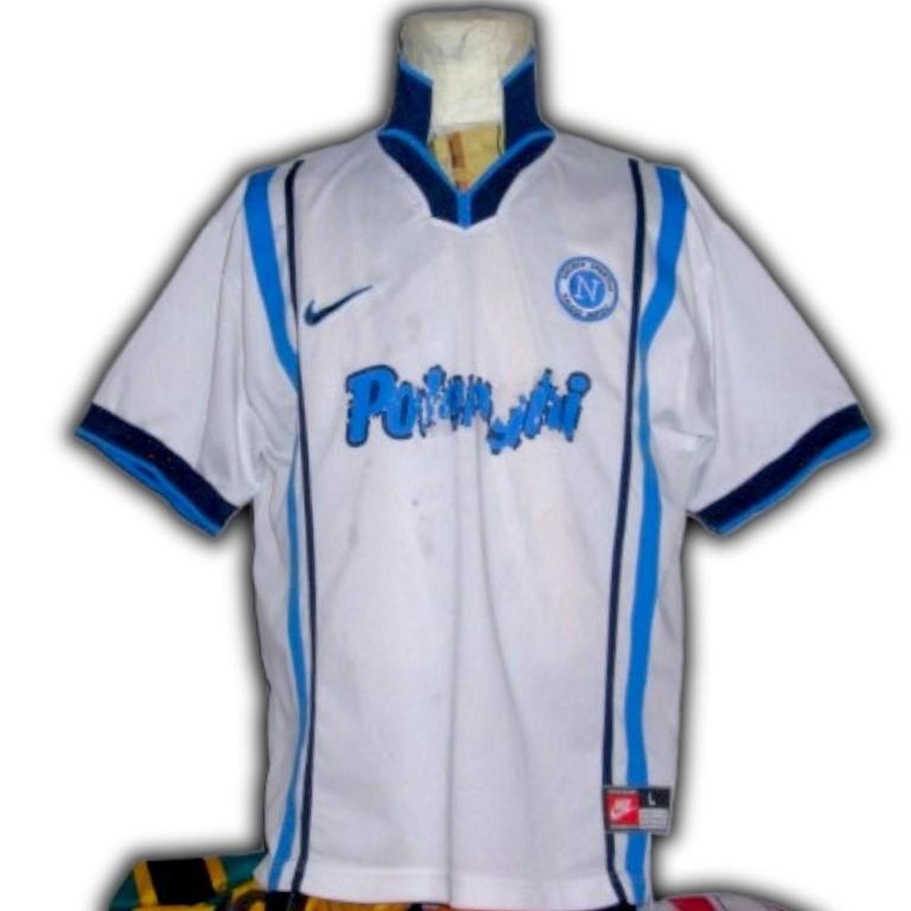 Nike SSC Napoli 1997 1998 Away Shirt Jersey trikot Maglia ma Size US L / EU 52-54 / 3 - 1 Thumbnail