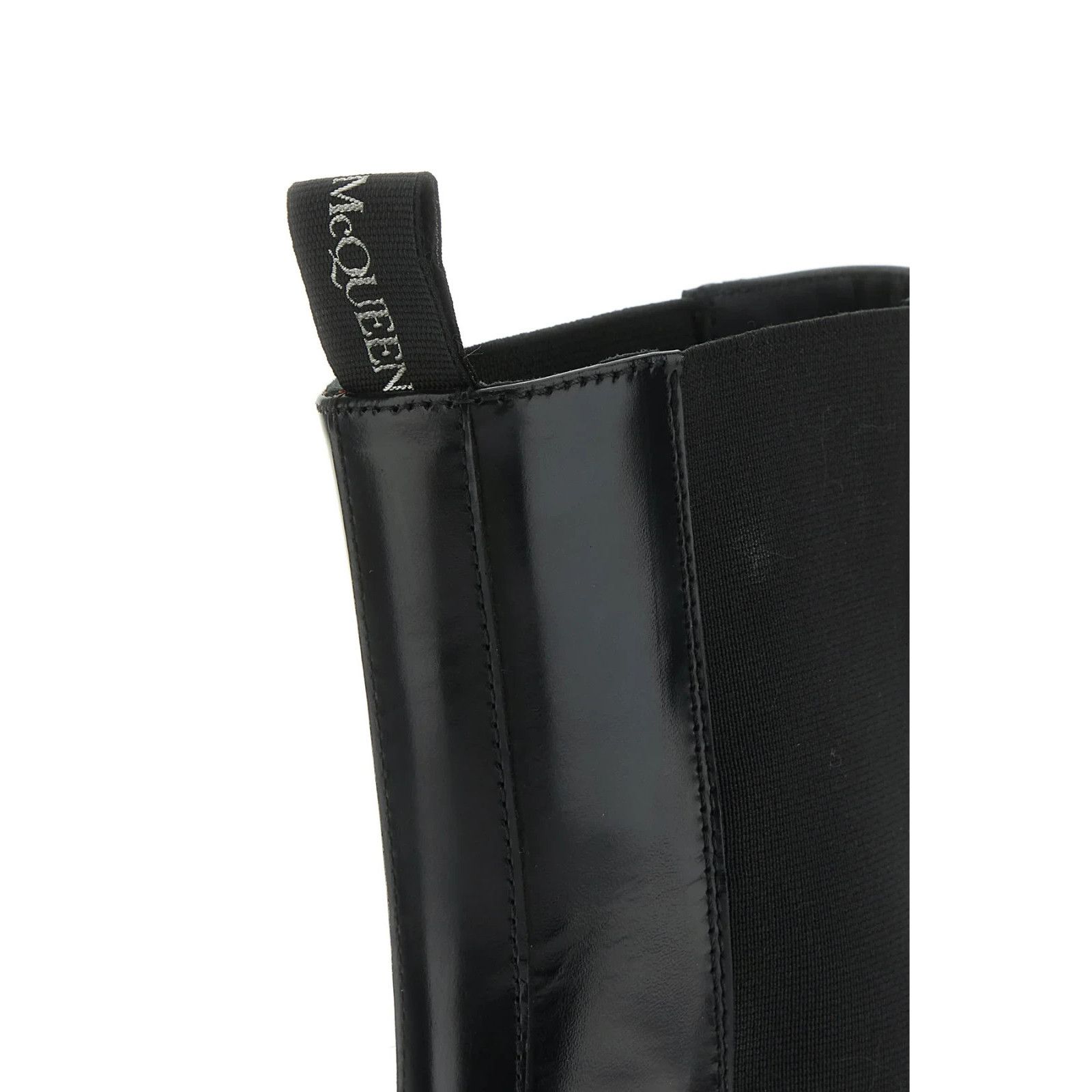 Alexander McQueen ALEXANDER MCQUEEN Float Black Leather Ankle Boots New & Auth Size US 8 / EU 41 - 4 Thumbnail
