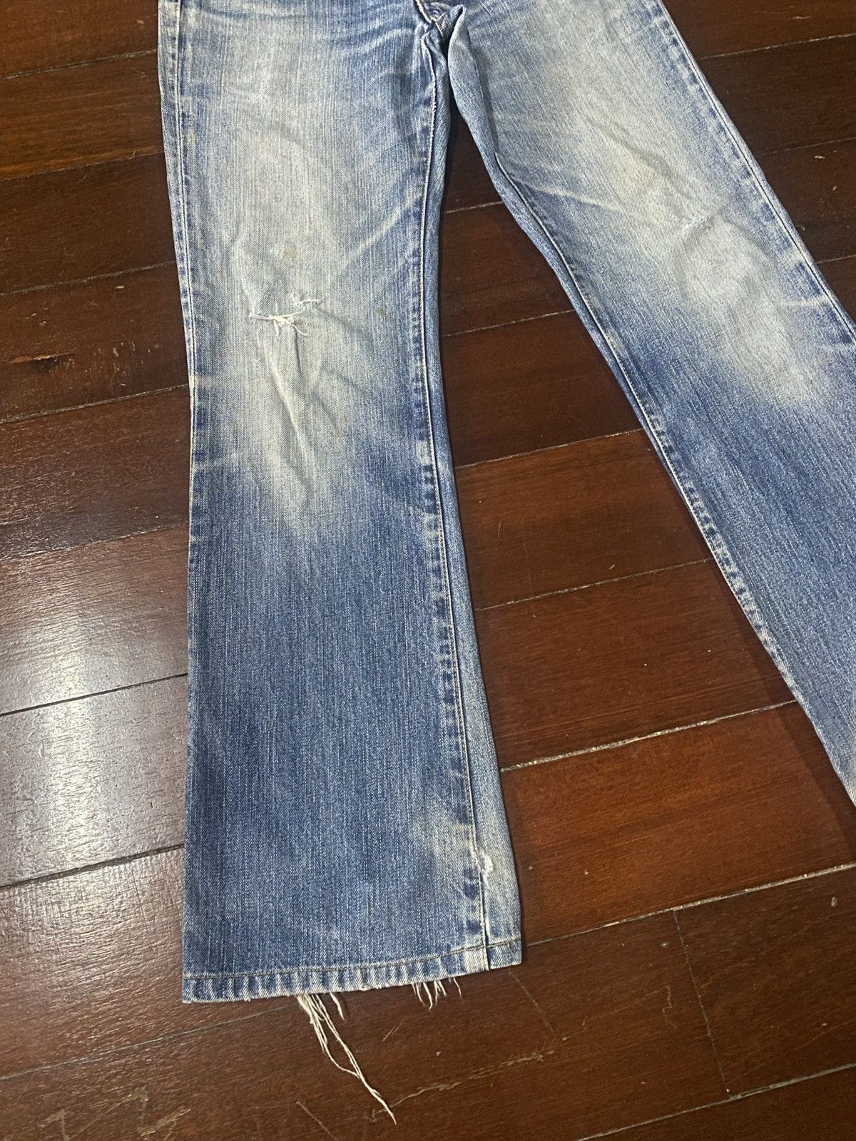 Levi's Vintage Levis Redloop 517 Bootcut distressed mud wash flare Size US 31 - 3 Thumbnail