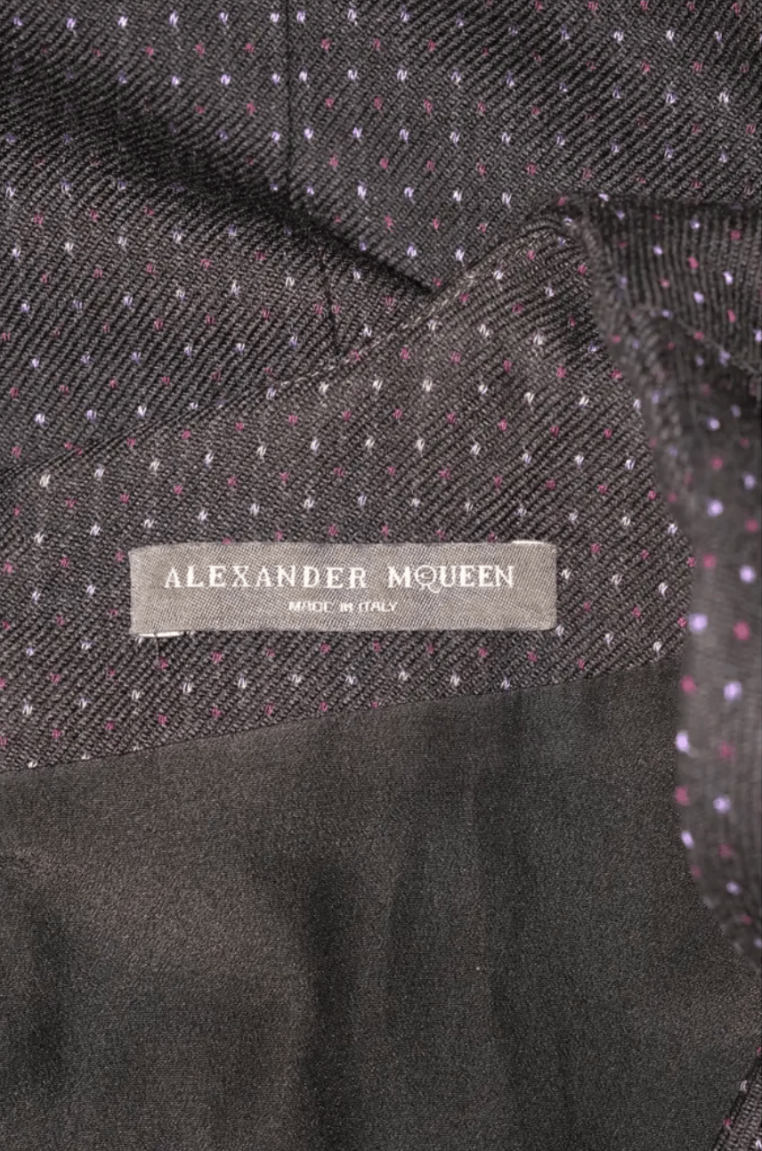 Alexander McQueen Alexander McQueen Mini dot Wool Cowl Neck Cap Sleeve dress Size S / US 4 / IT 40 - 7 Thumbnail
