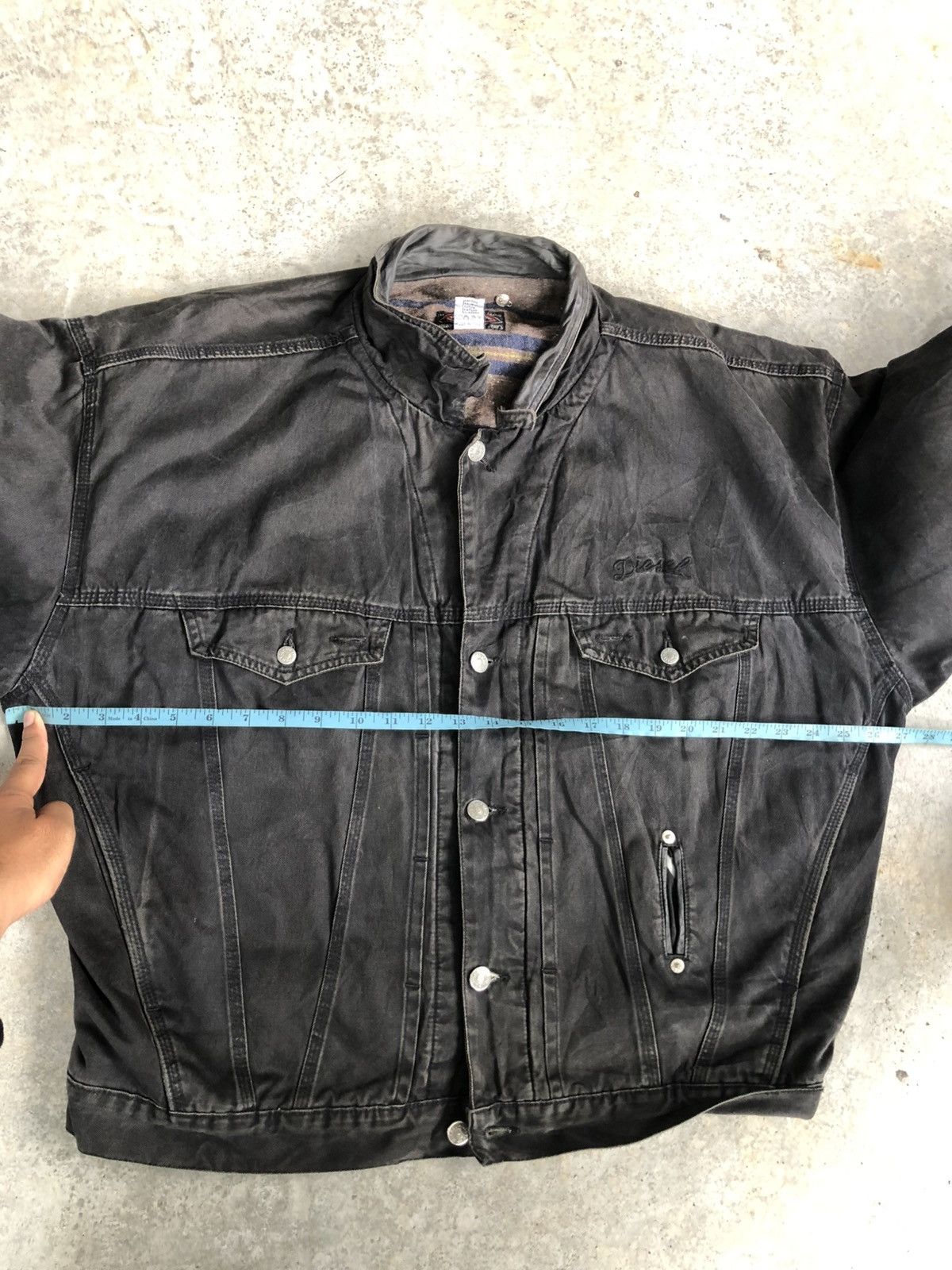 Diesel Diesel Blanket Lined Denim Distressed Jacket Size US XL / EU 56 / 4 - 24 Thumbnail