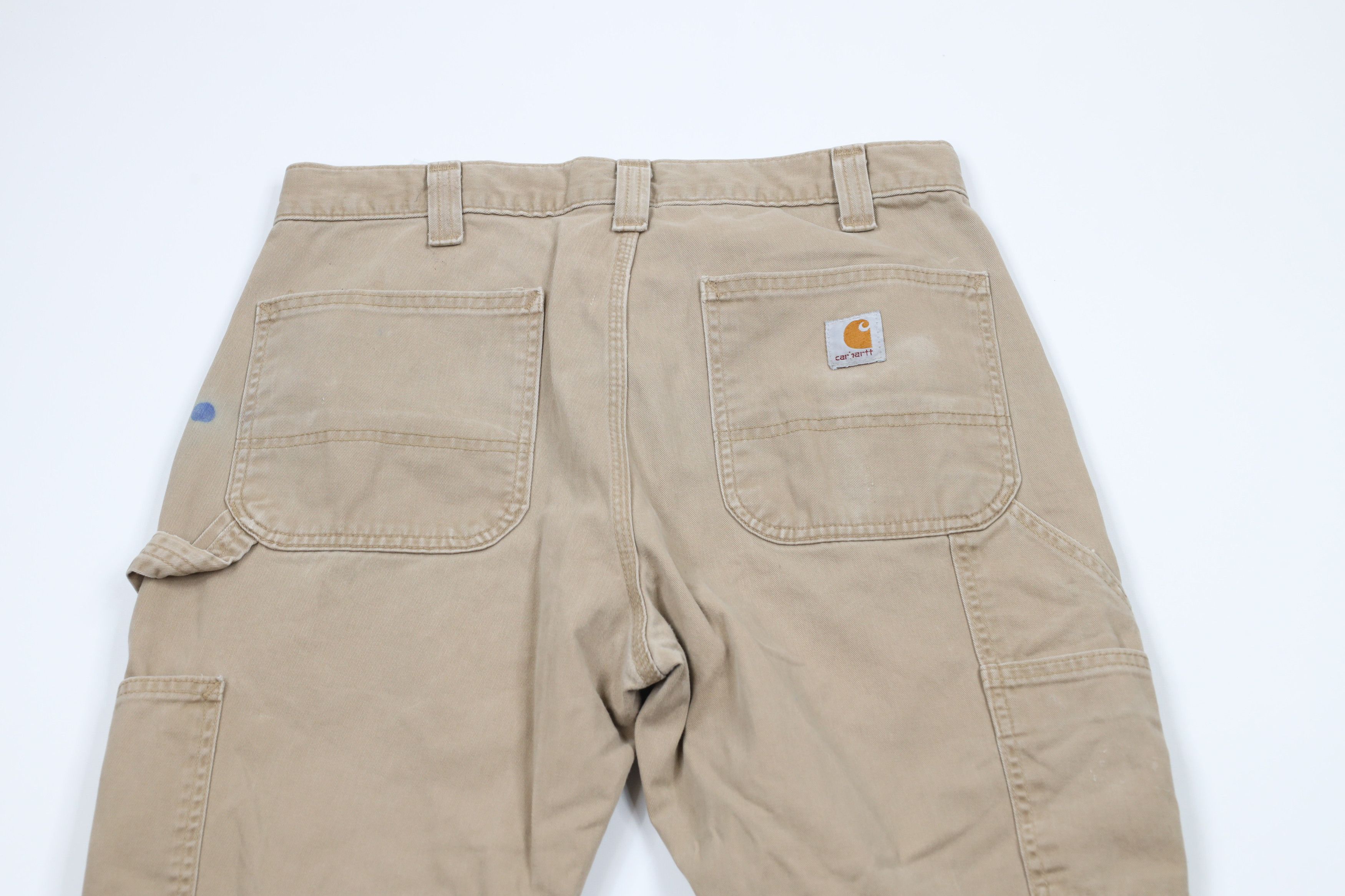 Carhartt × Vintage Vintage Y2K Carhartt Relaxed Fit Dungaree Pants Dark Khaki Size US 32 / EU 48 - 13 Thumbnail