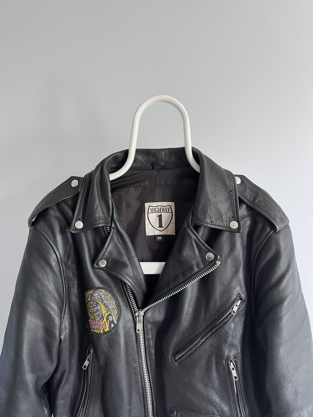Iron Maiden × Vintage Highway leather Moto jacket Size US L / EU 52-54 / 3 - 2 Thumbnail