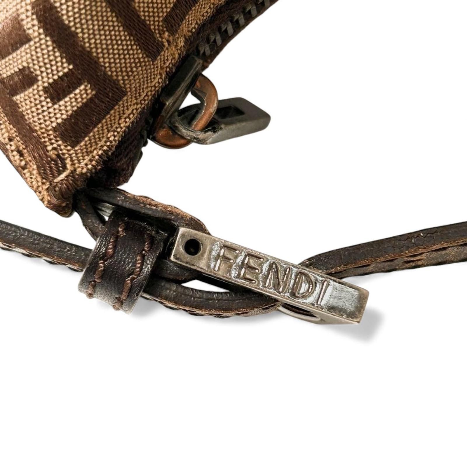 Fendi Fendi - Vintage FF Logo Canvas Shoulder Bag Size ONE SIZE - 2 Thumbnail
