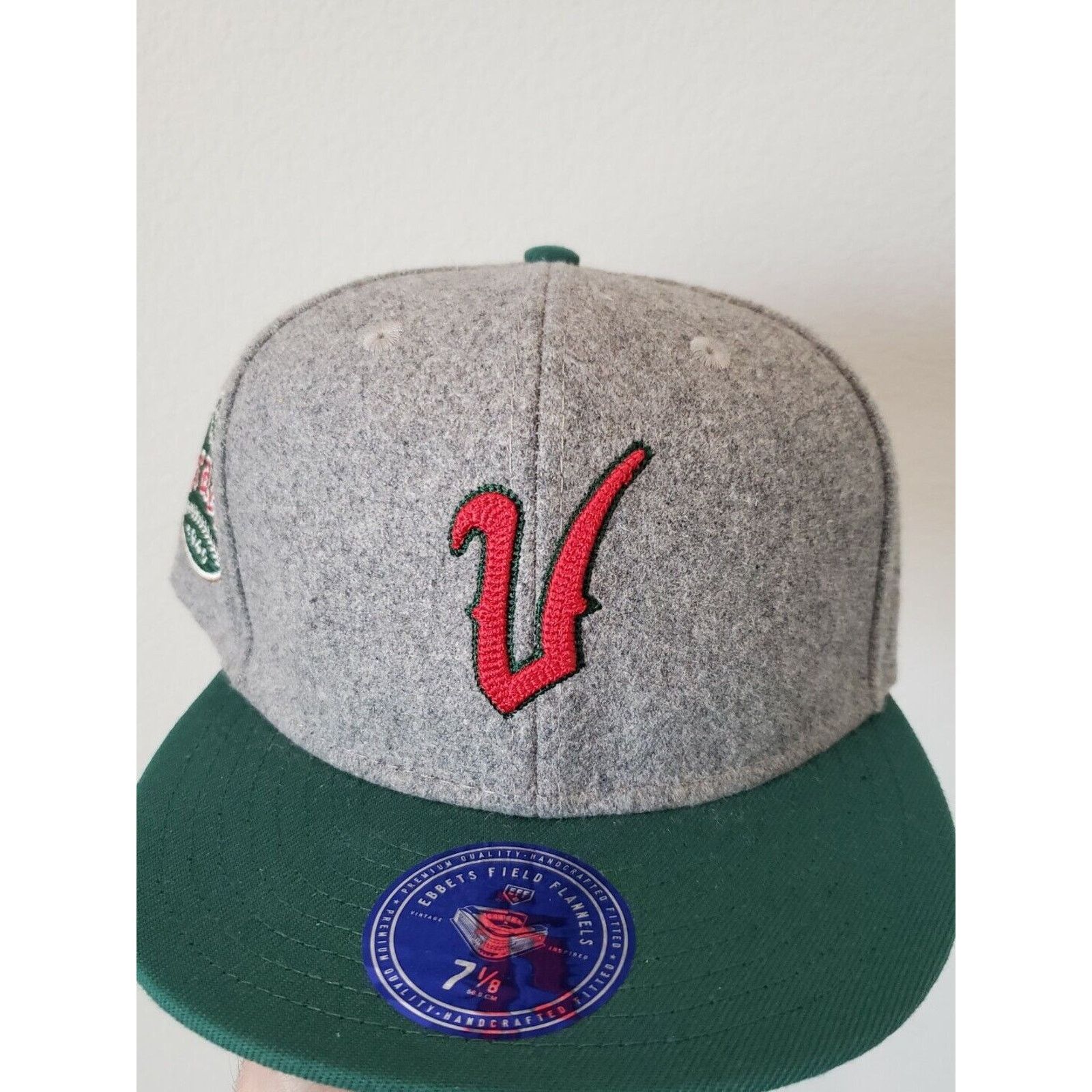 Ebbets Field Flannels Veracruz Azules Hat Wool Fitted Size 7 1/8 Gray Ebbets Field Size ONE SIZE - 1 Thumbnail