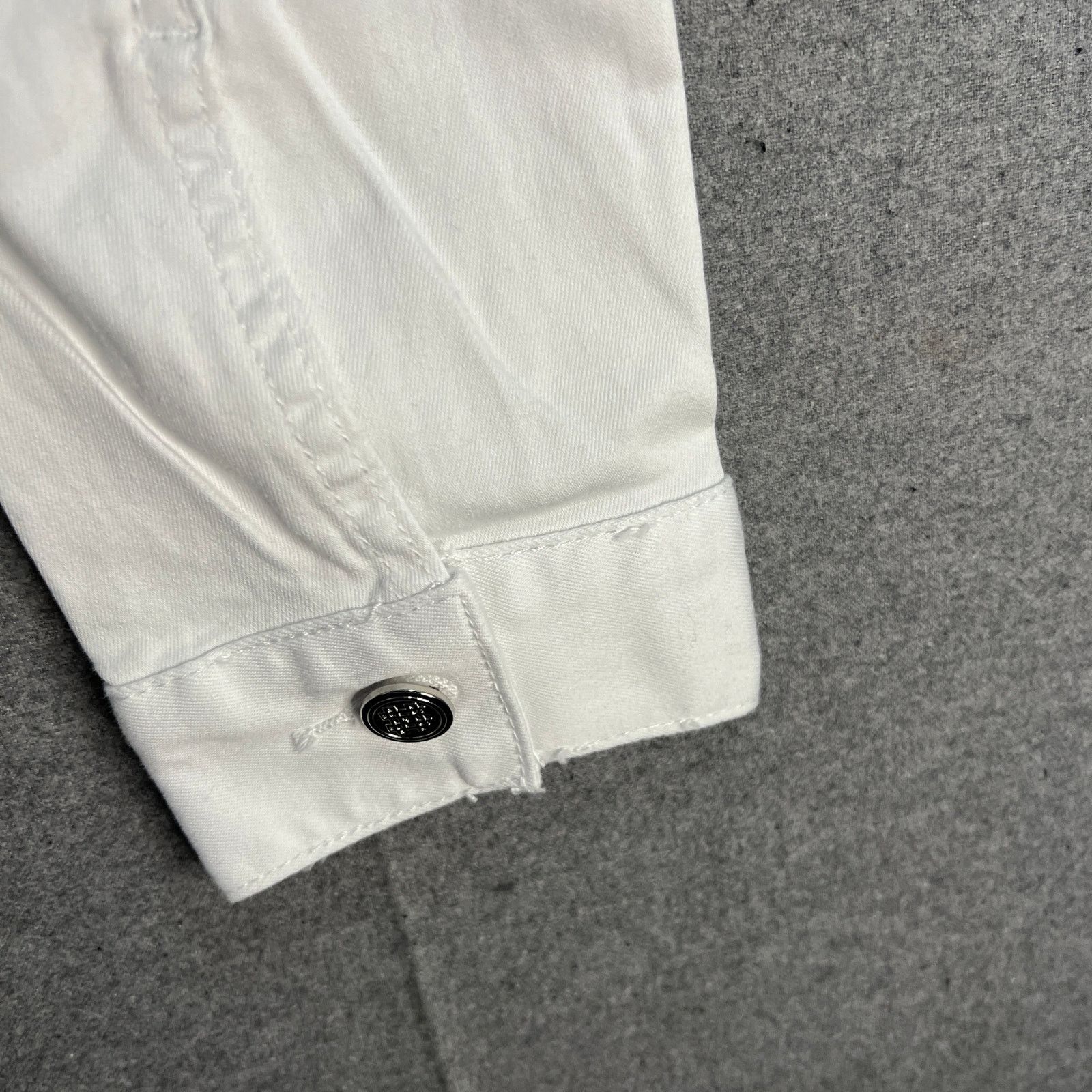 Other Laurie Felt Wave Denim Jacket with Embroidery White, Size L / US 10 / IT 46 - 11 Thumbnail
