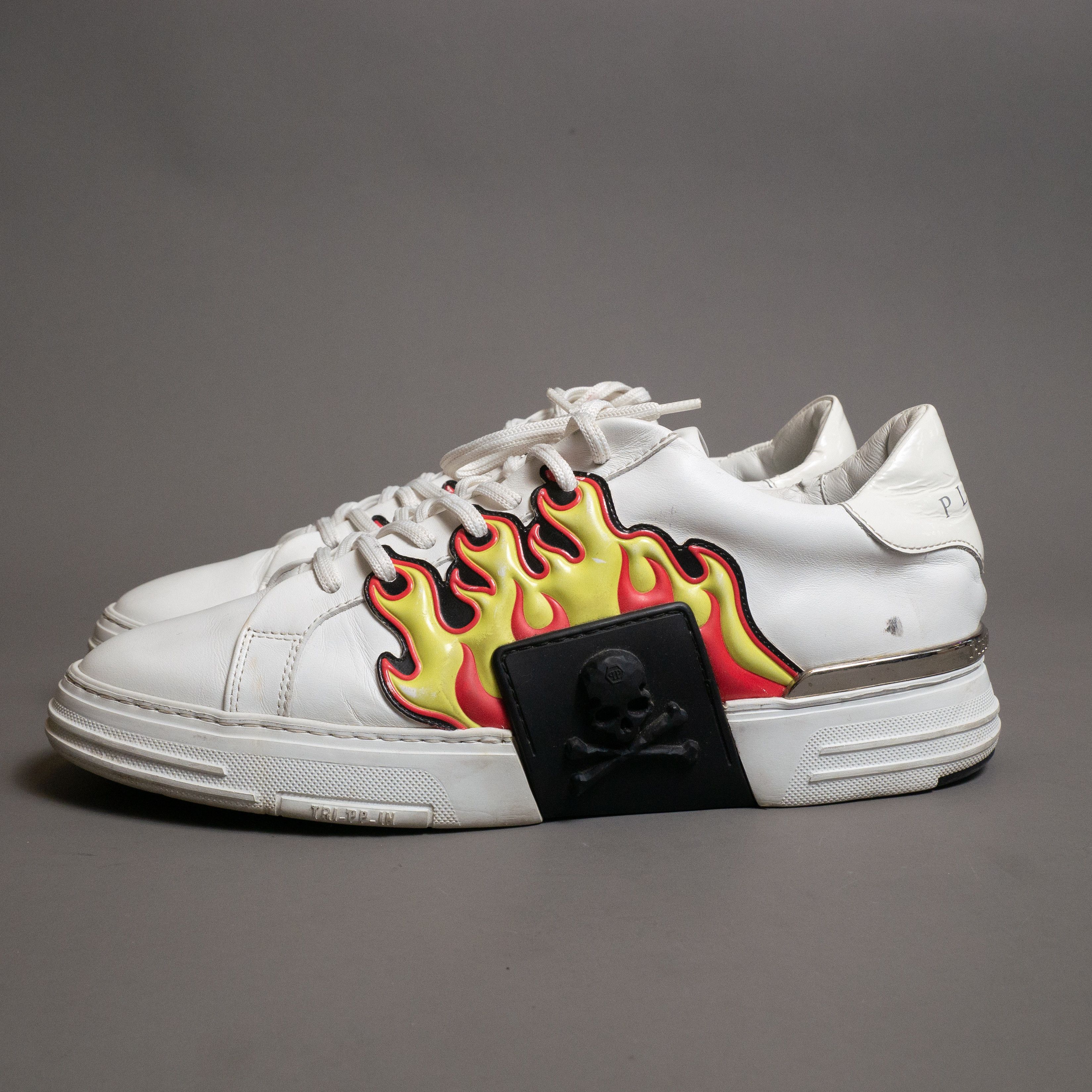 Philipp Plein Philipp Plein Rare Phantom Kicks Flame Skull EUR 43 Size US 10 / EU 43 - 1 Thumbnail