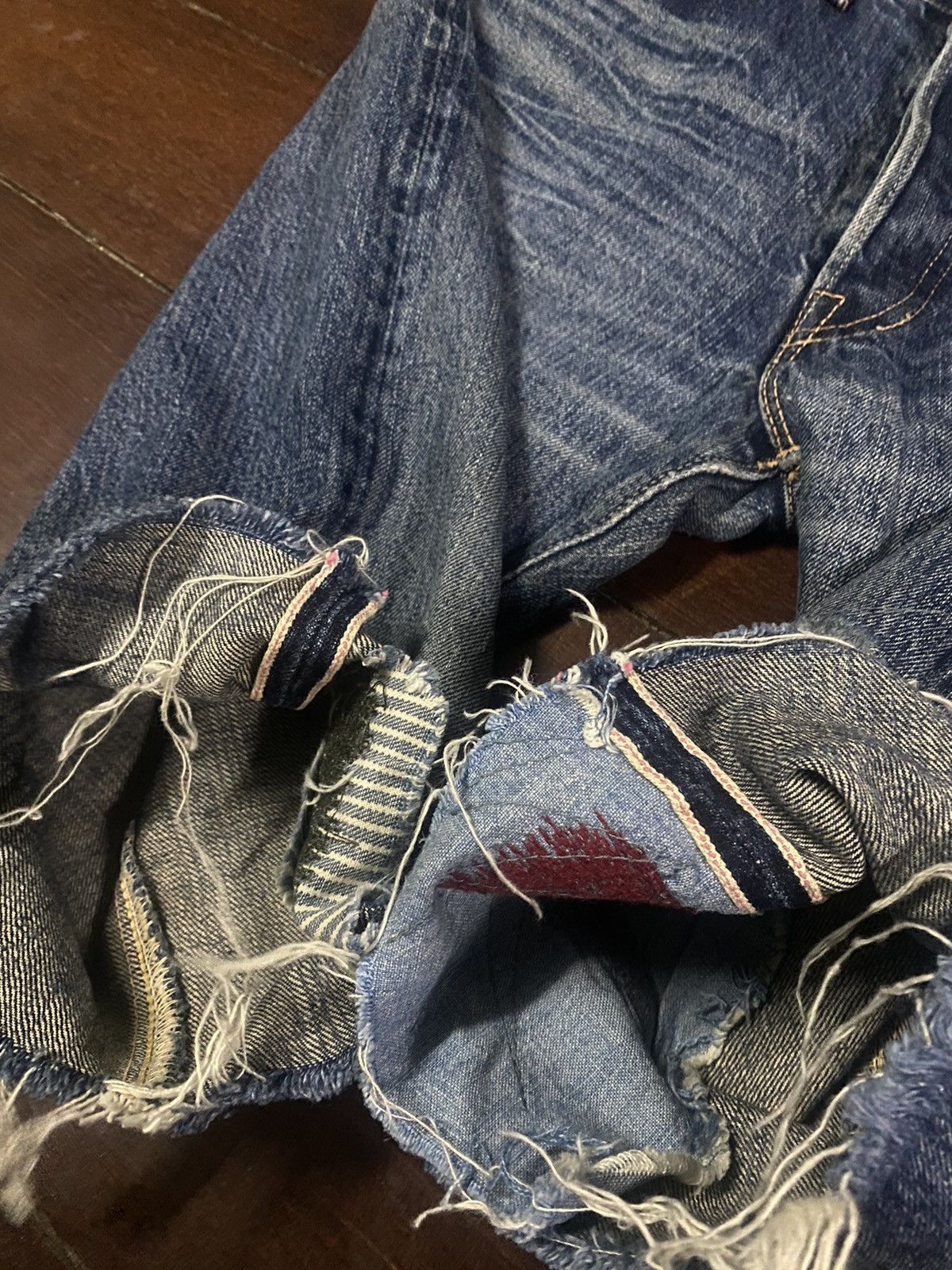 Orslow FIRE 🔥 VINTAGE SUGAR CANE 1947 SHORT JEANS REWORK CUSTOM Size US 30 / EU 46 - 17 Thumbnail