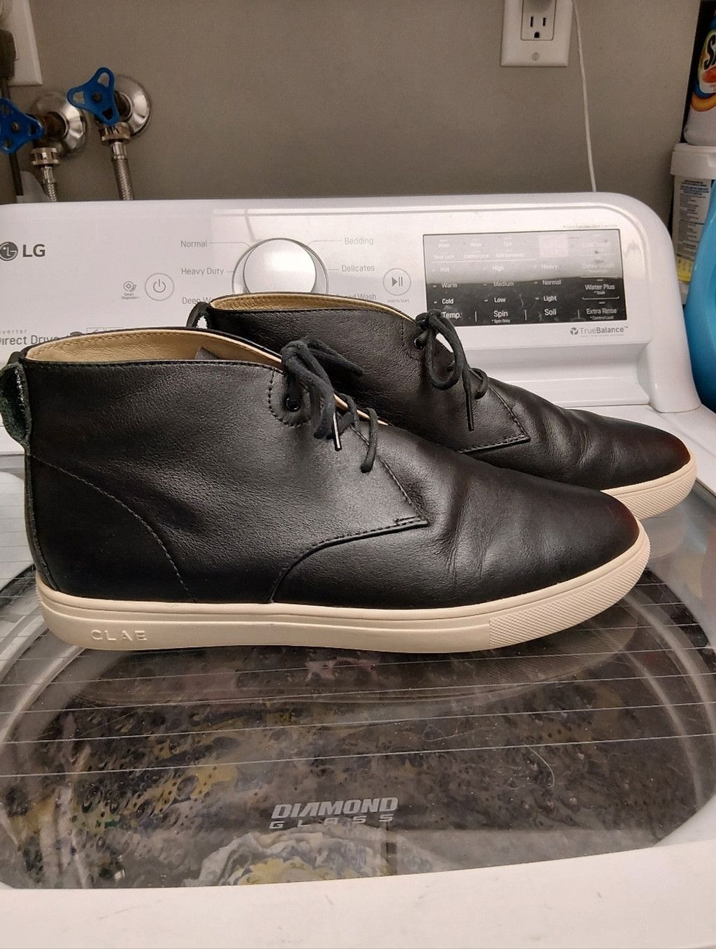 CLAE Clae Black Leather Chukka Boots with Cream Sole Size US 10.5 / EU 43-44 - 2 Thumbnail