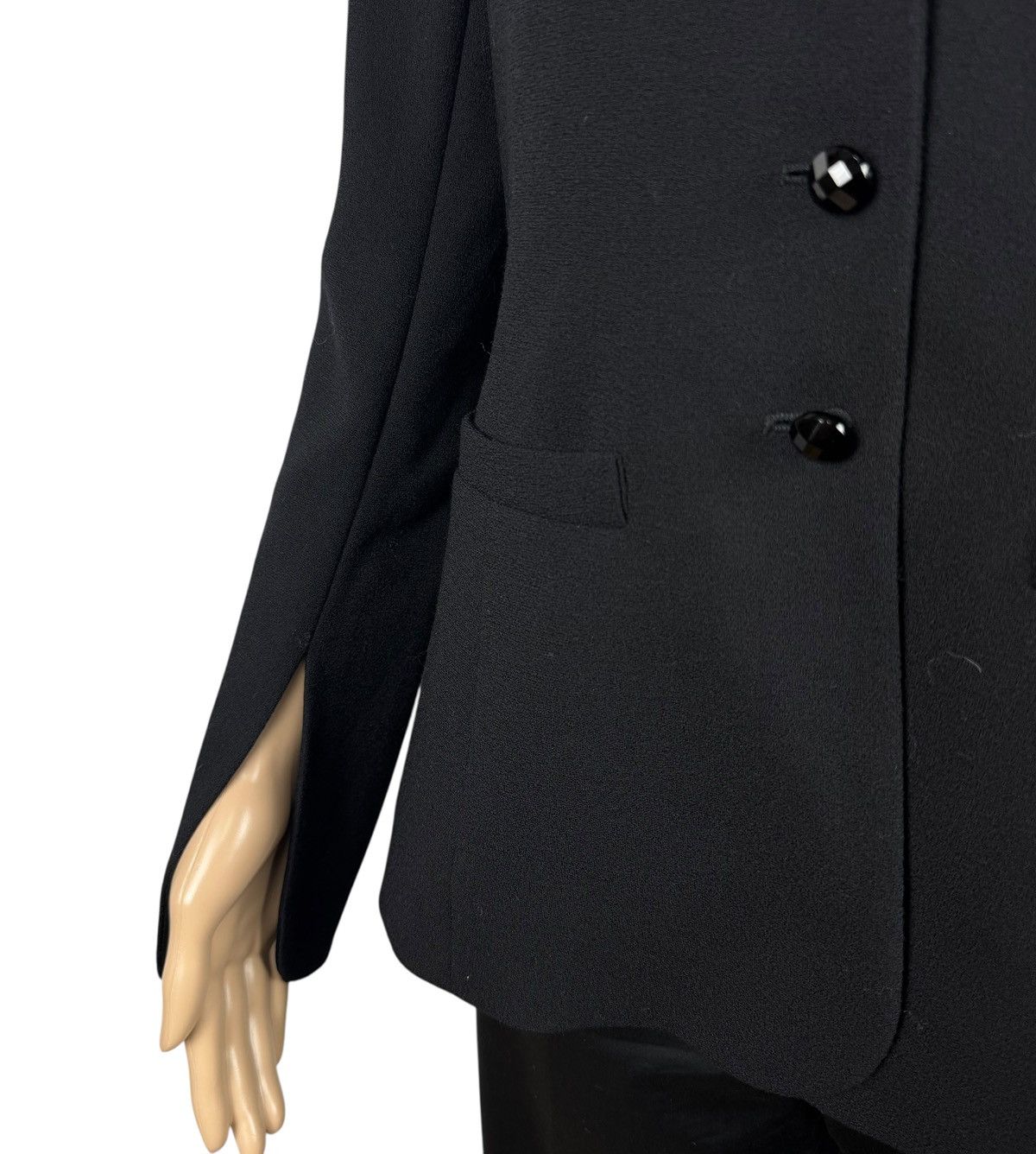 Escada Escada Lana Wool Blazer Silk Collar Satin size DE38 IT44 Size M / US 6-8 / IT 42-44 - 7 Thumbnail