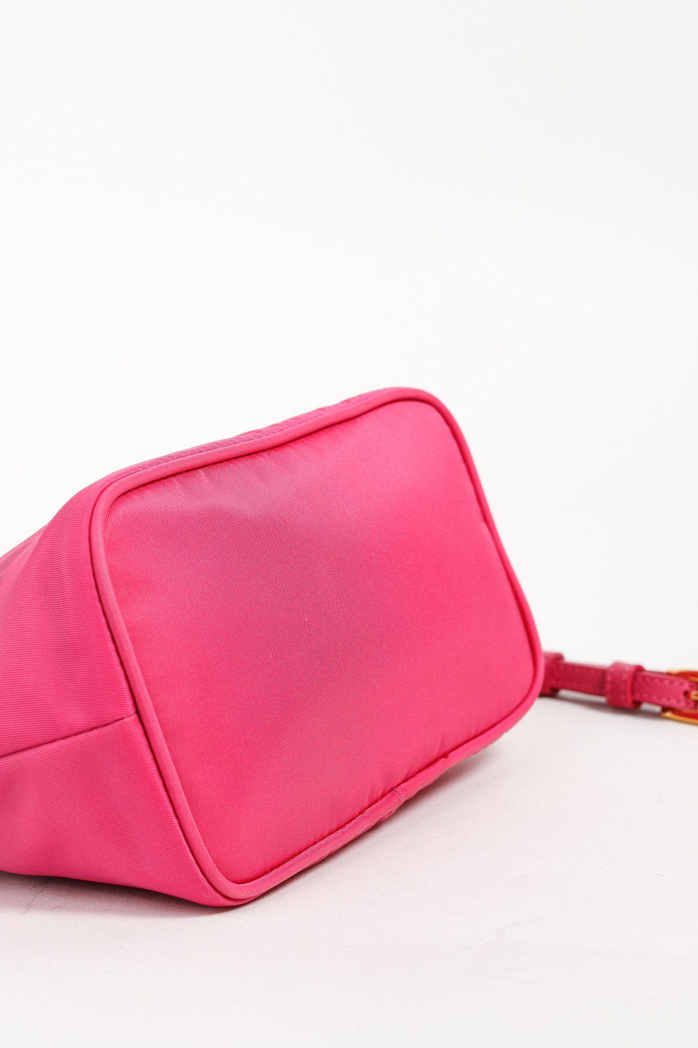 Prada Prada Vintage Fuchsia Pink Tessuto Nylon Wristlet Pouch Size ONE SIZE - 5 Thumbnail