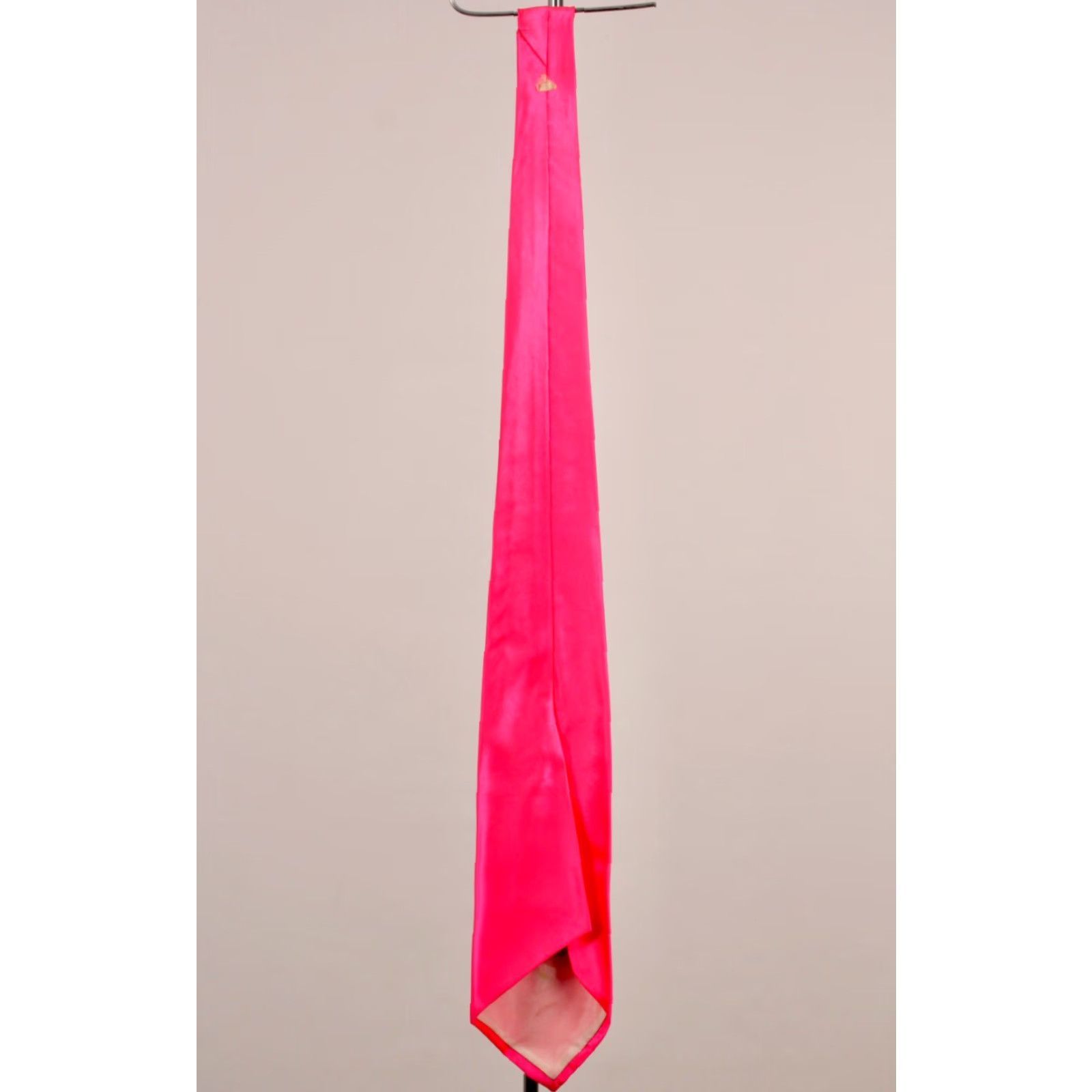 Vintage VTG 1940s Hand Painted Neon Pink & Green Leaf Necktie - Men’s Tie, 40s, Vintage, 49" Length, 4.25" Width, Original Condition Size ONE SIZE - 5 Thumbnail