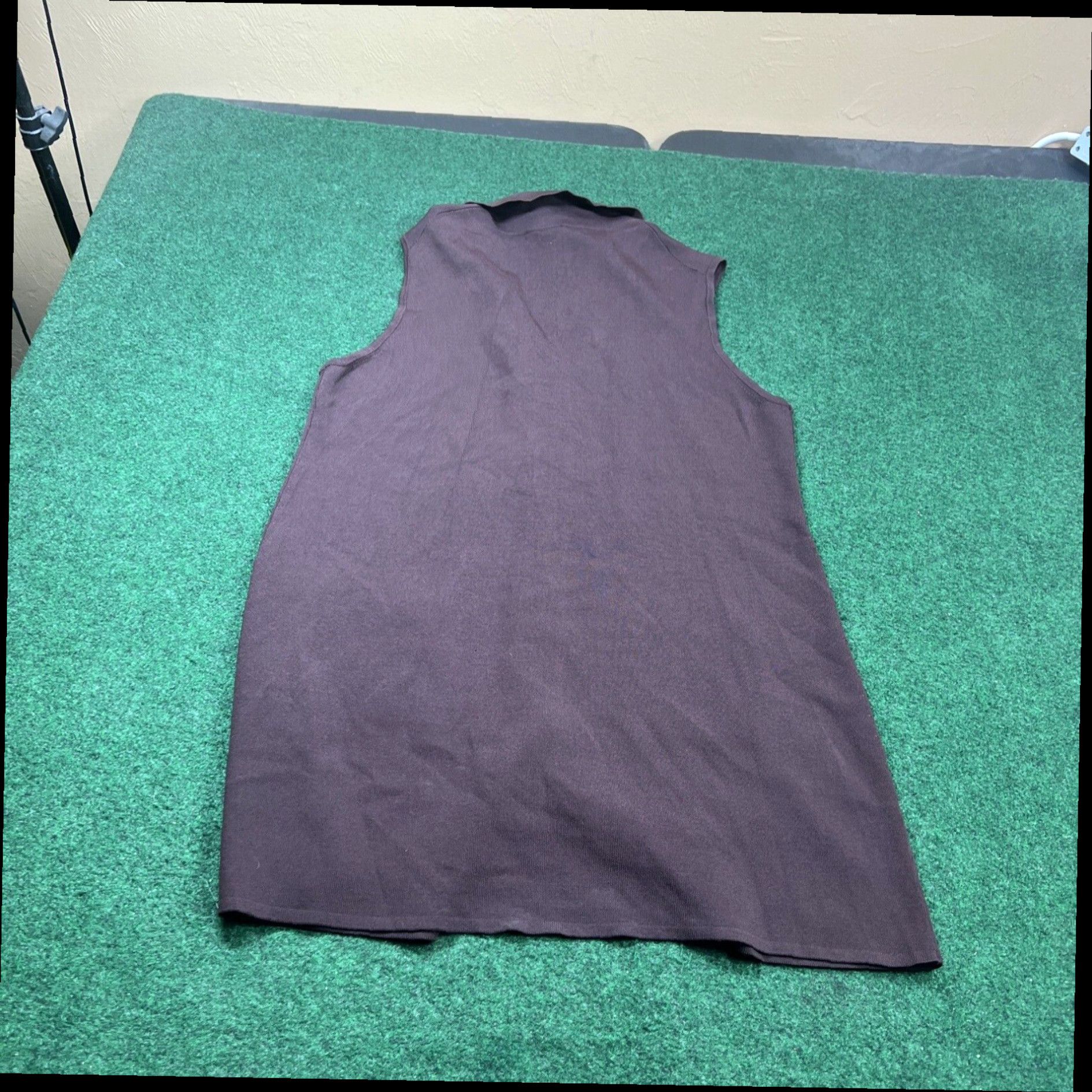 Vintage Cable & Gauge Sport Dress Button Women's XL Sleeveless 2 Pockets Brown Size XL / US 12-14 / IT 48-50 - 6 Thumbnail