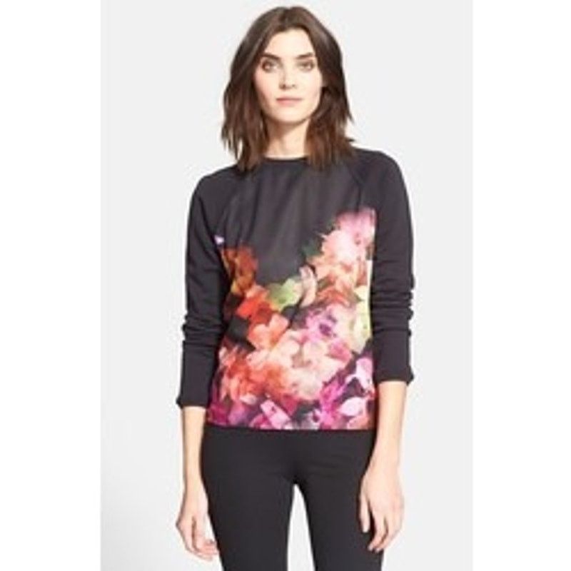 Ted Baker Ted Baker London Lanie Cascading Flora Crewneck Sweatshirt Size XS / US 0-2 / IT 36-38 - 1 Thumbnail
