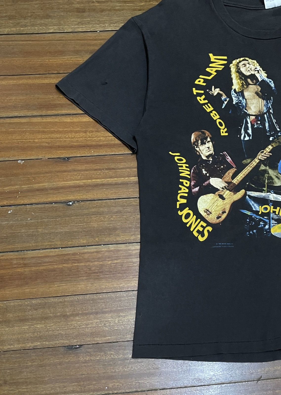 Band Tees × Led Zeppelin × Vintage Rare Design Vintage Rock Band Led Zeppelin T-shirt 1990s Size US L / EU 52-54 / 3 - 5 Thumbnail