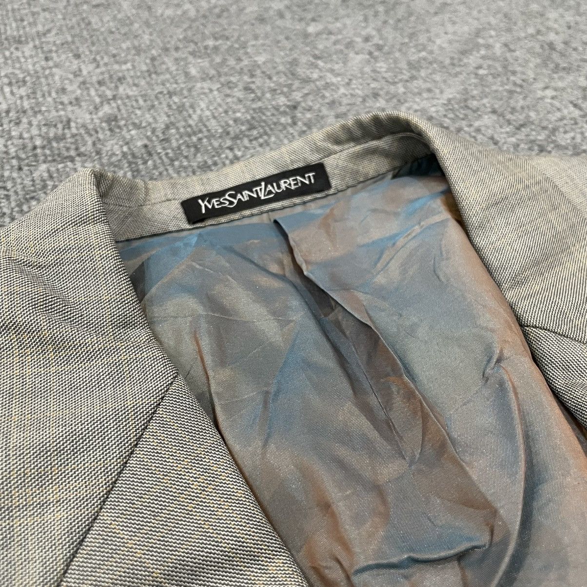 Yves Saint Laurent YSL Yves Saint Laurent Silk Blend Blazzer Formal Workwear Size 38L - 3 Thumbnail