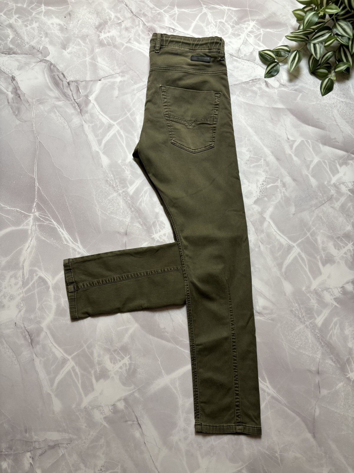 Diesel Diesel Krooley-Ne Jogg Jeans Sweatpants Khaki Green Mens 30 Size US 30 / EU 46 - 3 Thumbnail