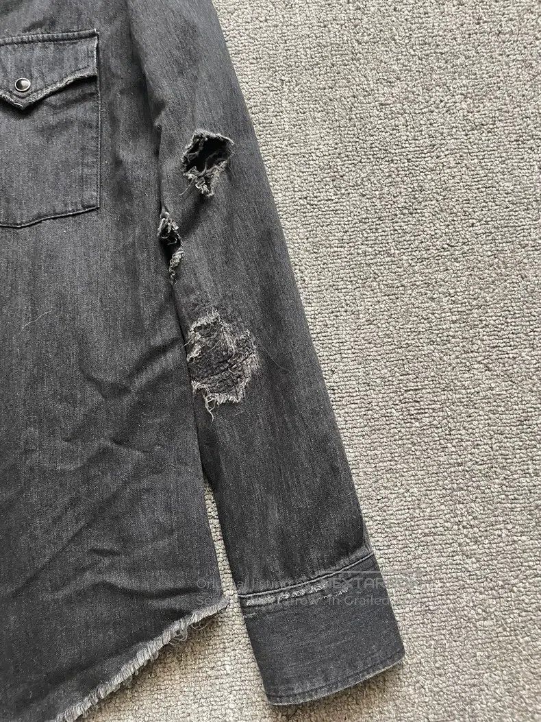 Saint Laurent Paris Saint Laurent Paris Cat Eye Destroyed Shirt Size US M / EU 48-50 / 2 - 4 Thumbnail