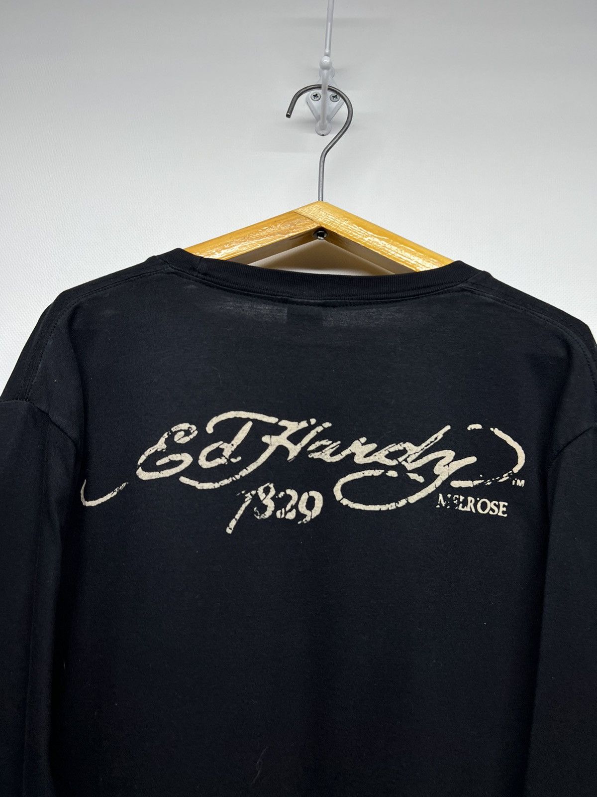 Christian Audigier × Ed Hardy × Vintage Vintage Y2k Ed Hardy Japan Dragon 🐉 Big Logo Long Sleeve 00s Size XL / US 12-14 / IT 48-50 - 8 Thumbnail