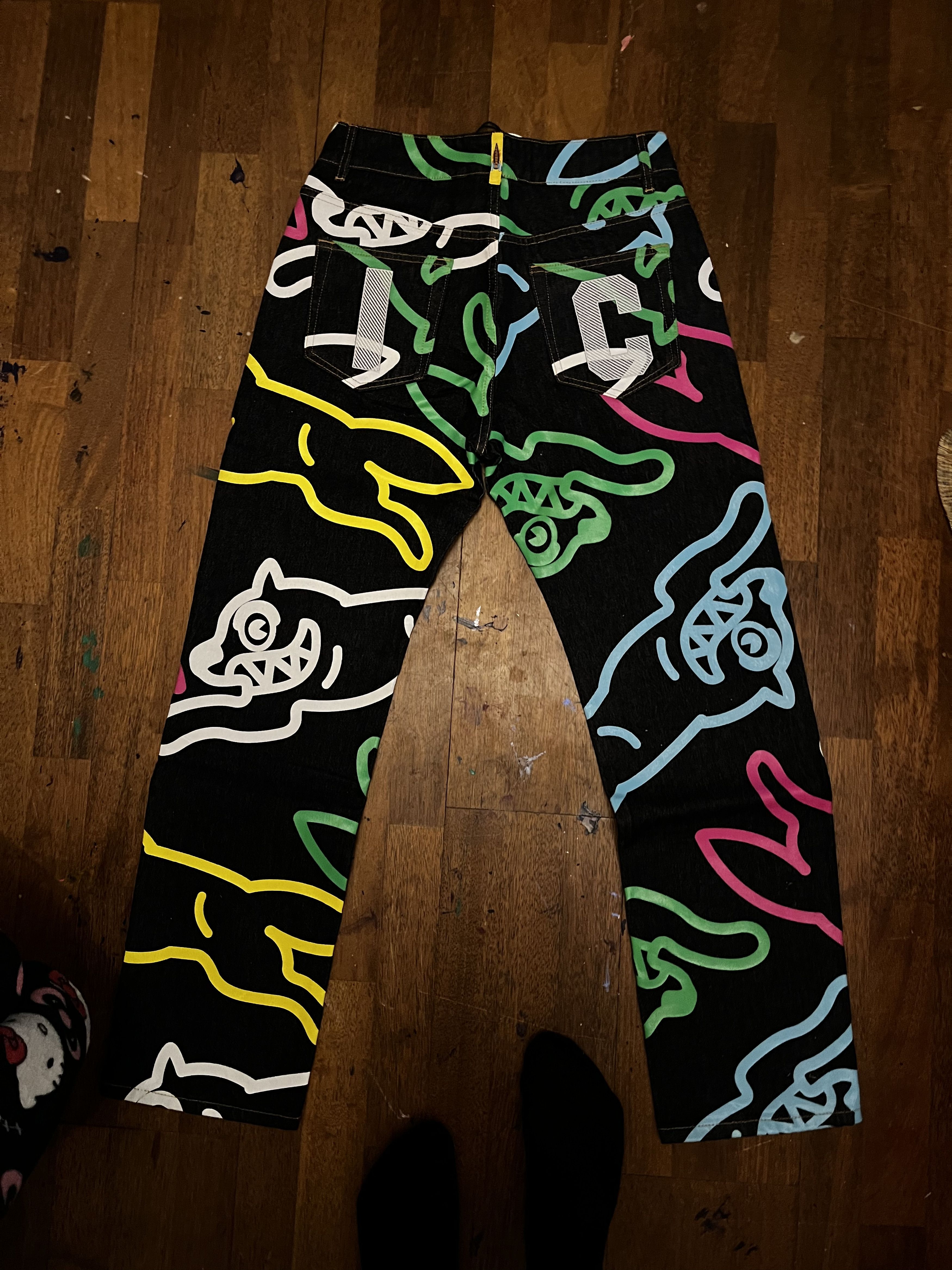 Icecream Billionare boys club all over running dogs jeans Size US 30 / EU 46 - 2 Thumbnail