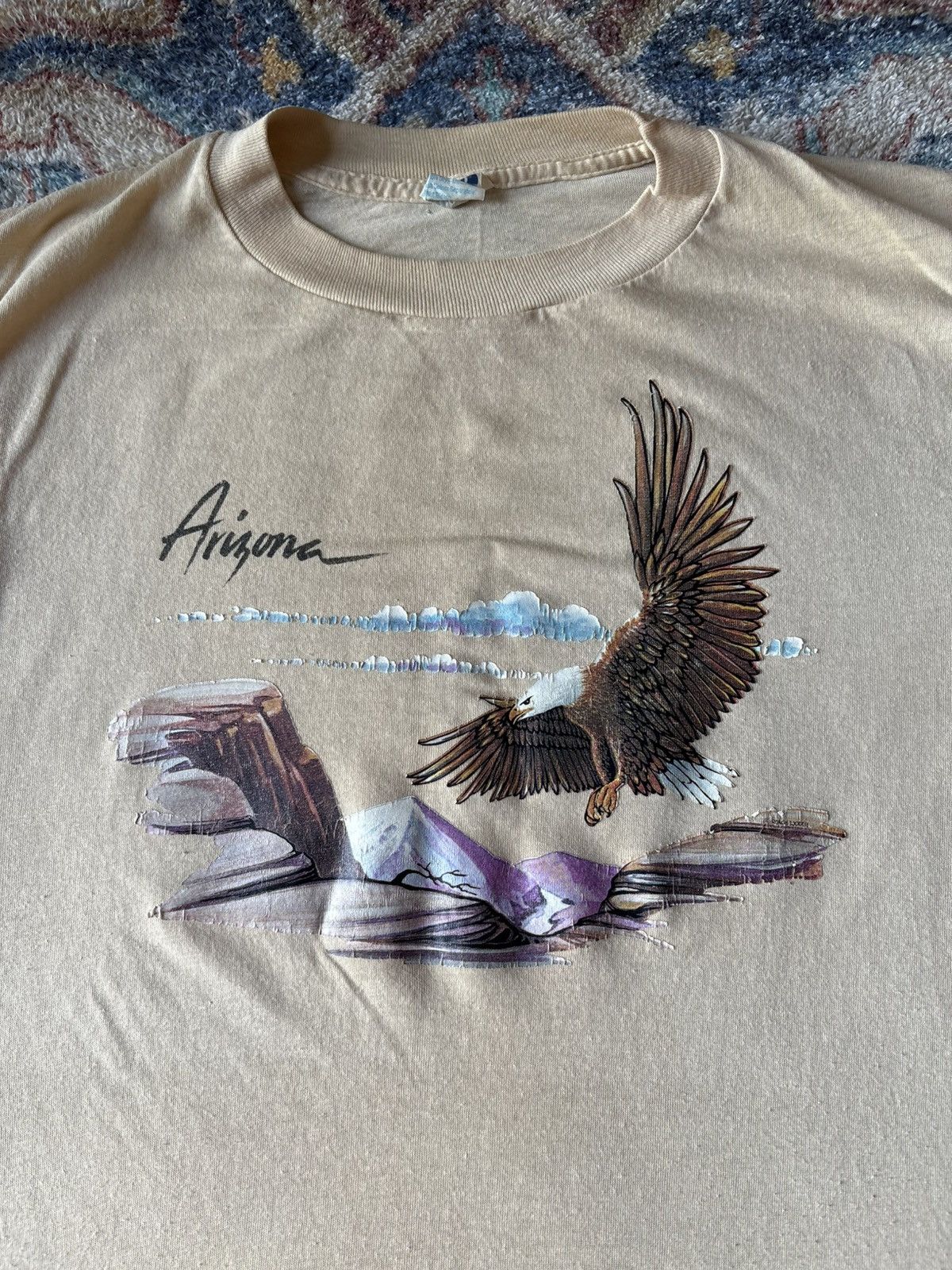 Vintage Vintage 80s Arizona Eagle Landscape T-shirt Large Size US L / EU 52-54 / 3 - 4 Thumbnail