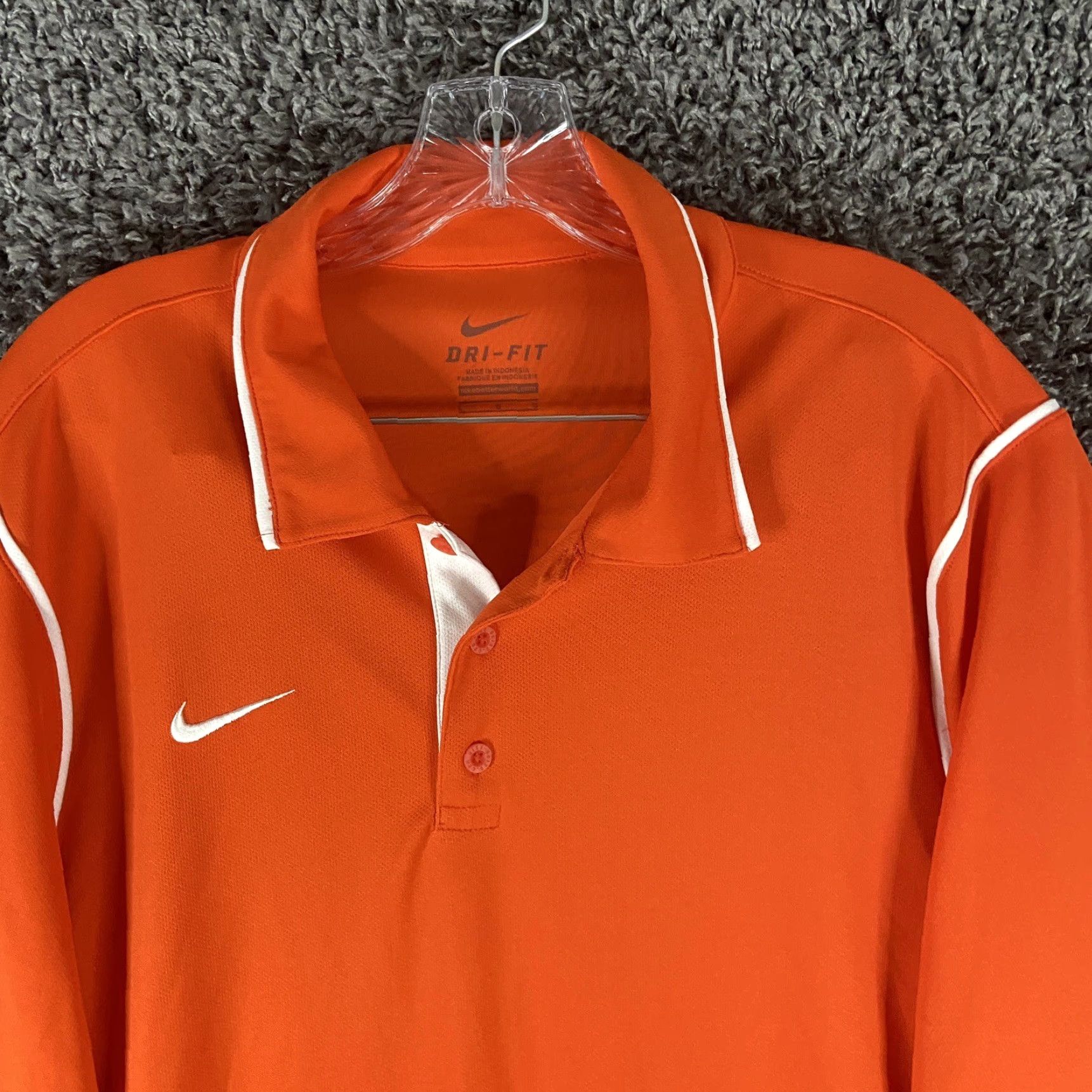 Nike Nike Dri-Fit Orange Polo Shirt Men's L Size US L / EU 52-54 / 3 - 6 Thumbnail