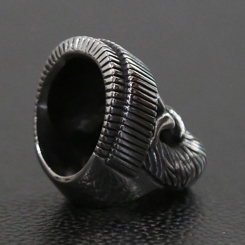 Vintage Big Beard Wear Hat Skull Ring Size ONE SIZE - 2 Thumbnail