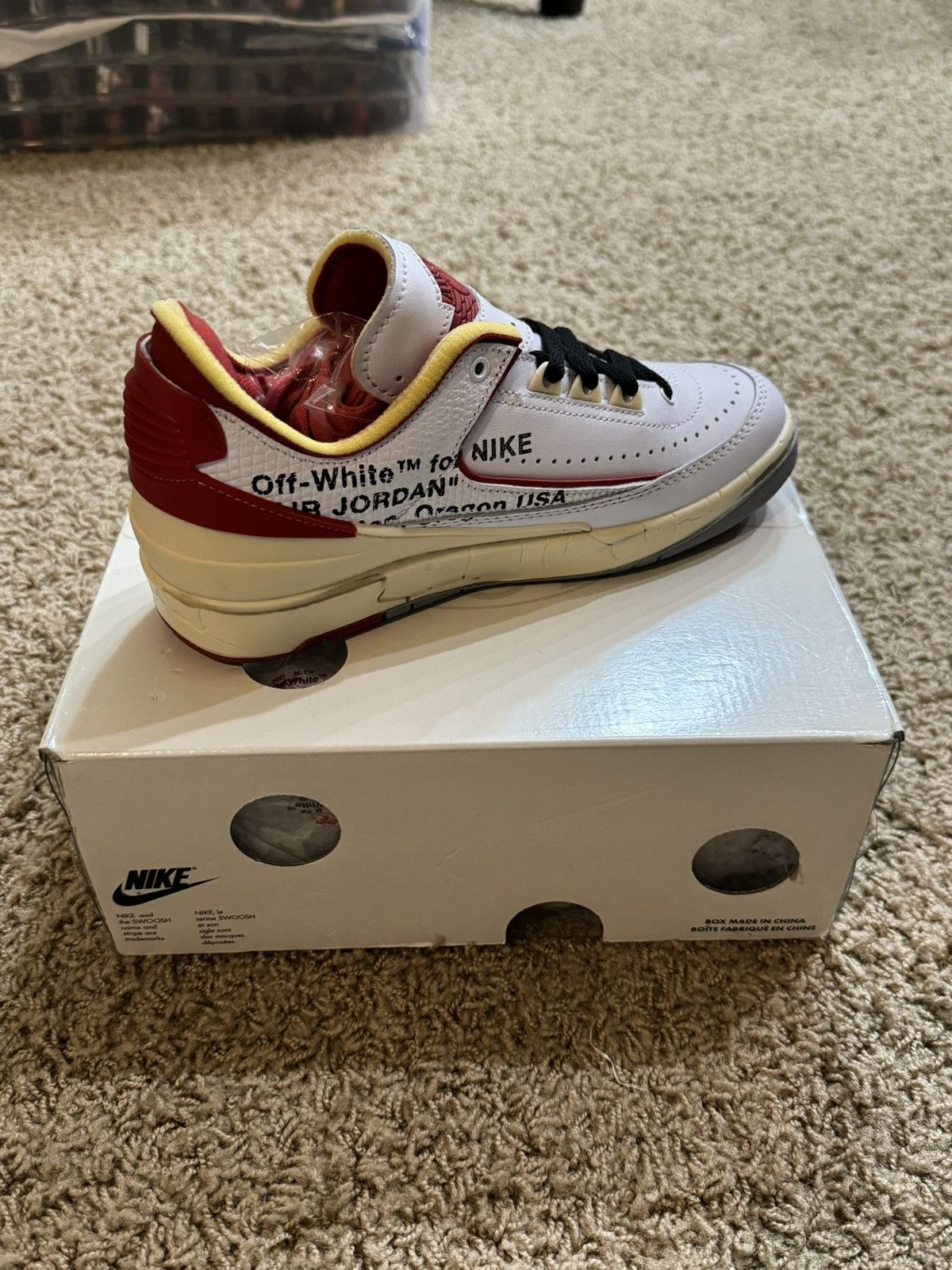 Nike × Off-White × Virgil Abloh Off White Jordan 2 Size US 5 / EU 37 - 13 Thumbnail
