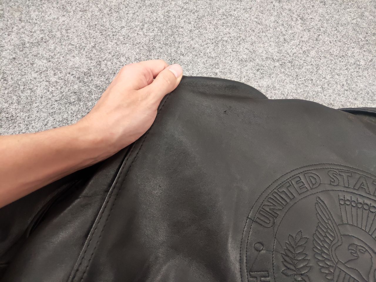 Vintage Vintage U.S Army Half Dollar Synthetic leather bomber jacket Size US M / EU 48-50 / 2 - 12 Thumbnail