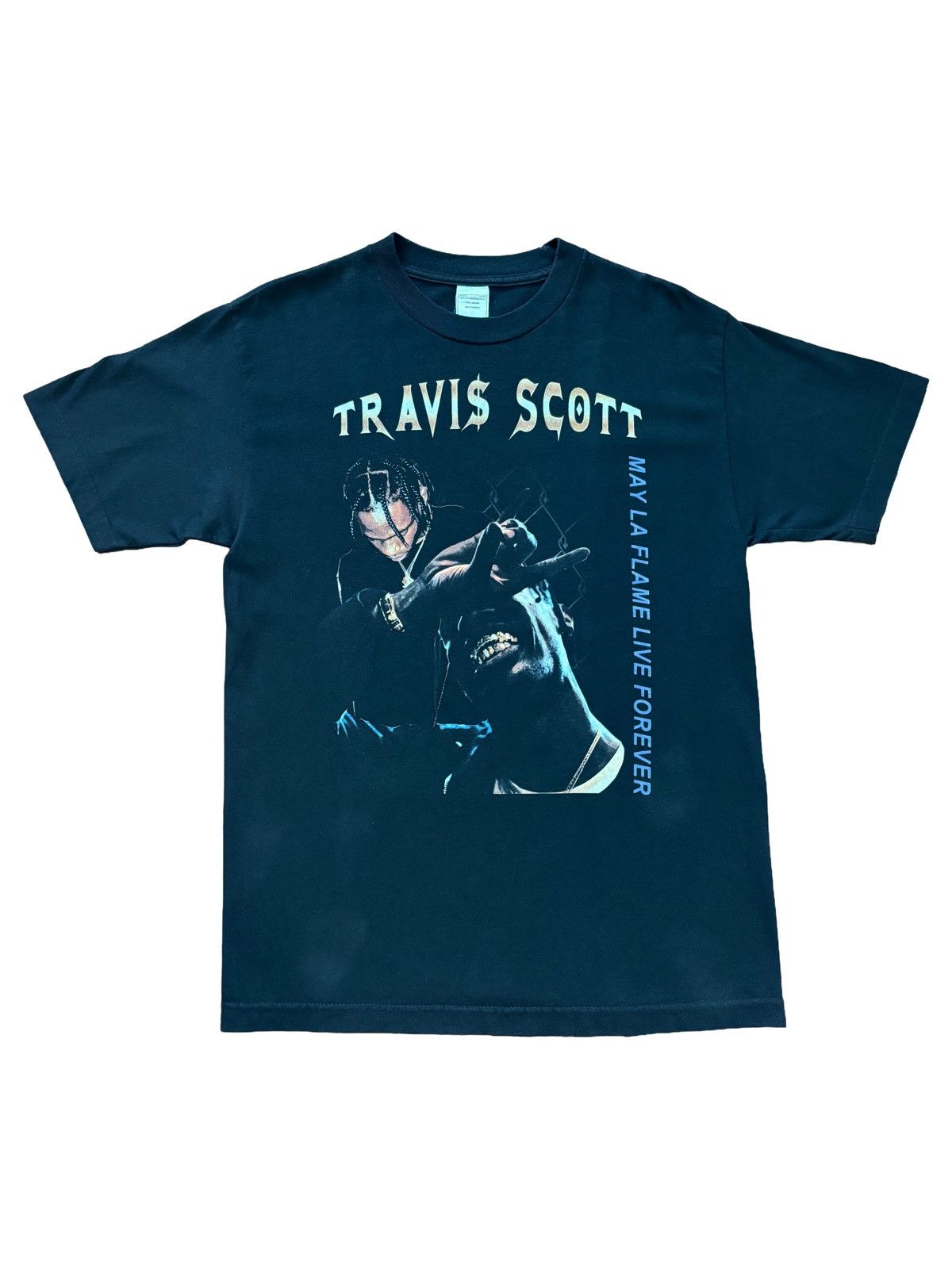 Travis Scott May La Flame Live Forever Tee | Grailed