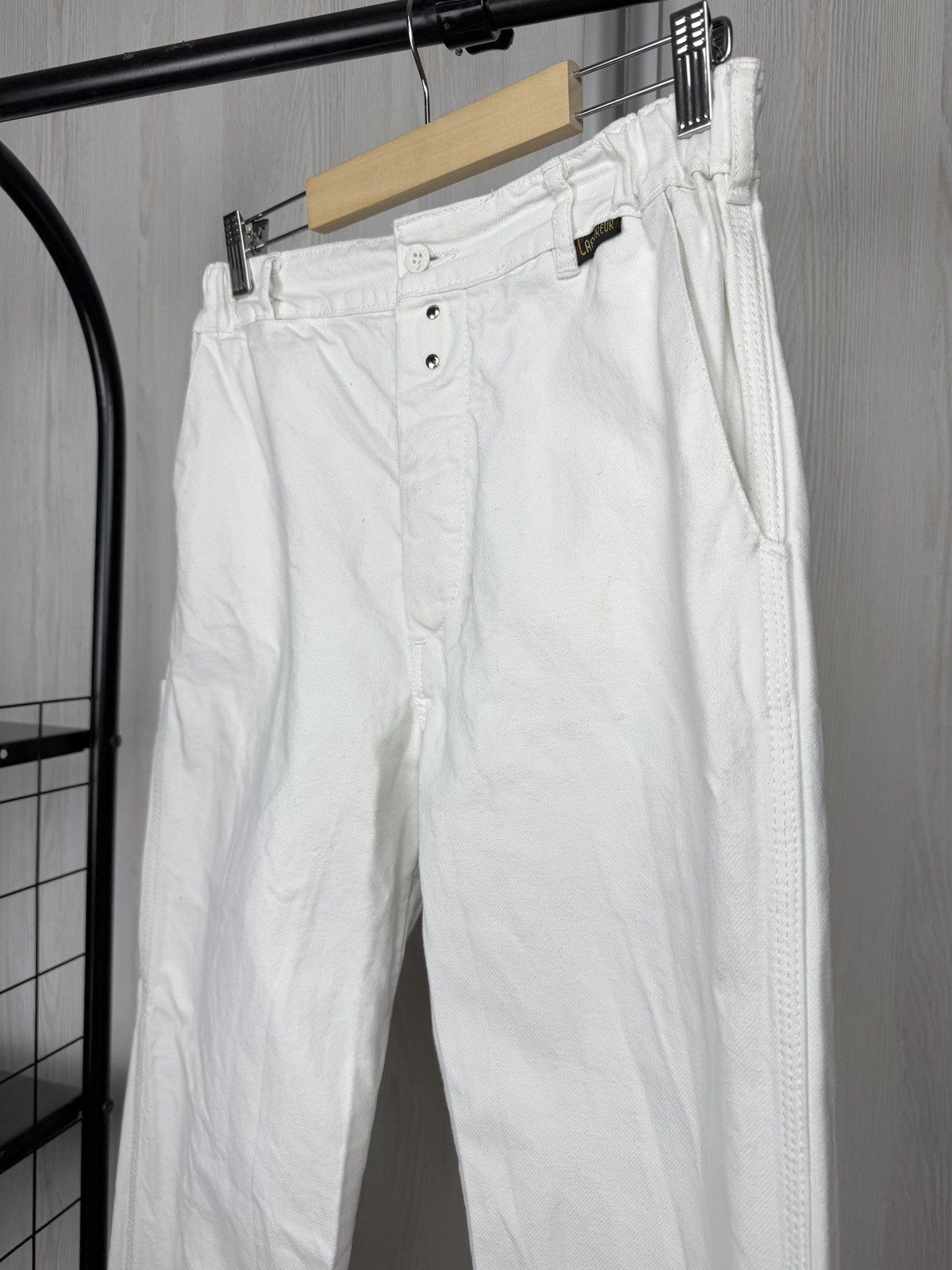 Le Laboureur Le Laboureur Vintage White French Work cotton pants size 40 Size US 30 / EU 46 - 7 Thumbnail