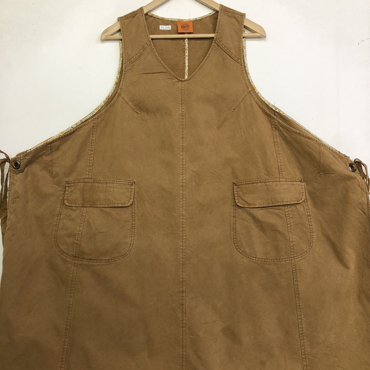 Japanese Brand × OMNIGOD Omnigod Tan Duck Work Canvas Outerwear Apron Size 36 - 5 Thumbnail